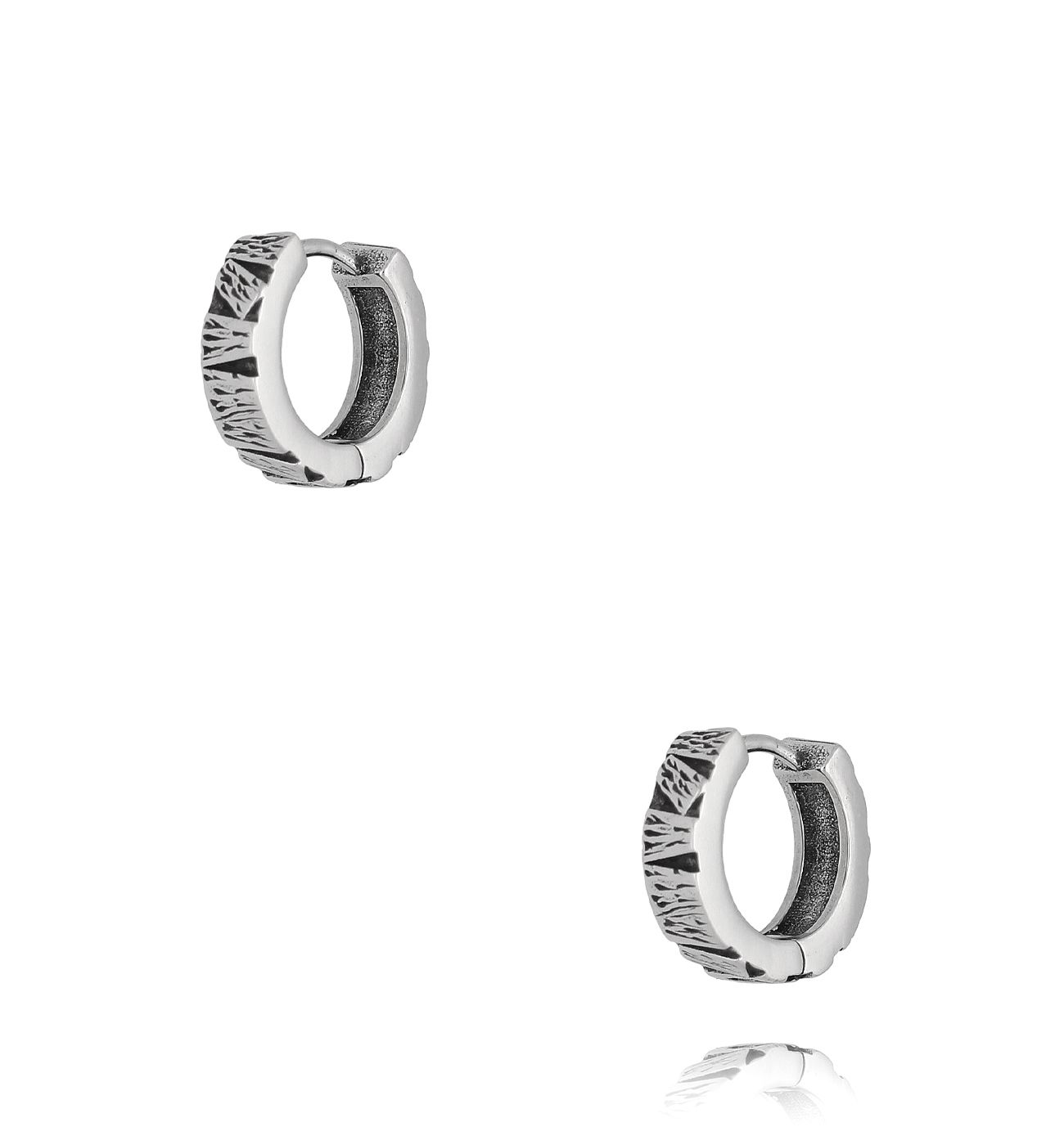 Kolczyki srebrne okrągłe Ole 055 - By Dziubeka