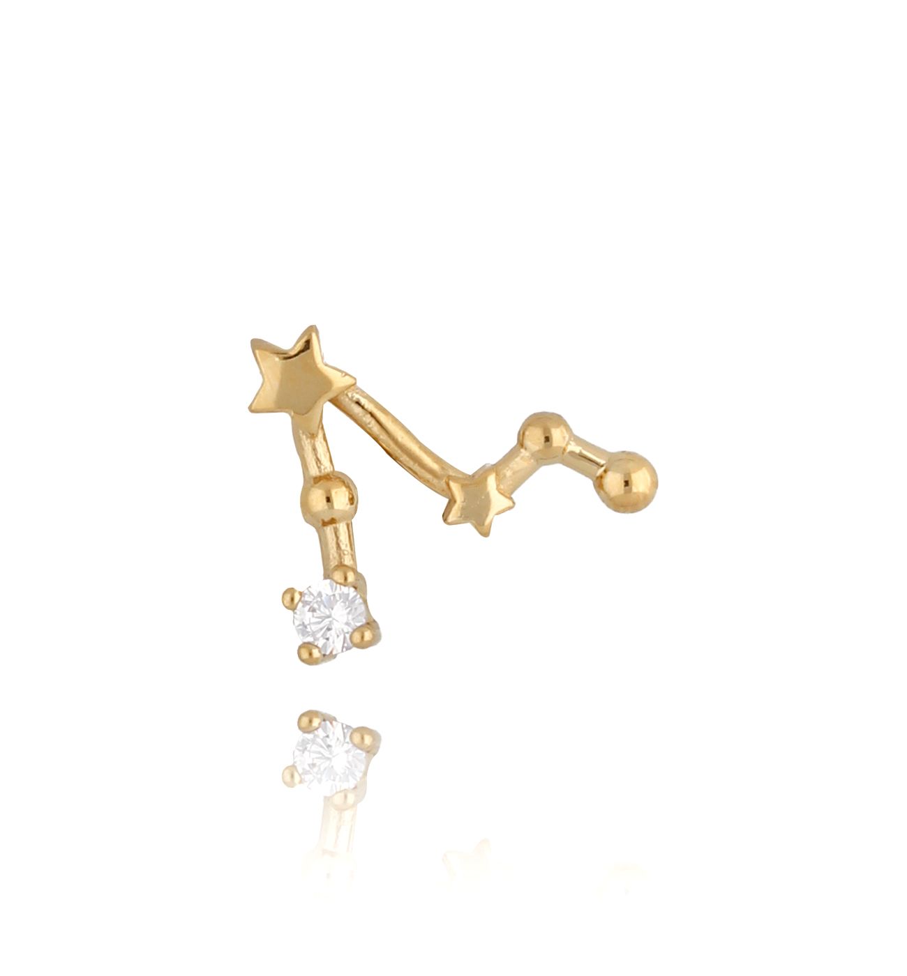 Kolczyk z konstelacją Ryby KCON0012 - By Dziubeka