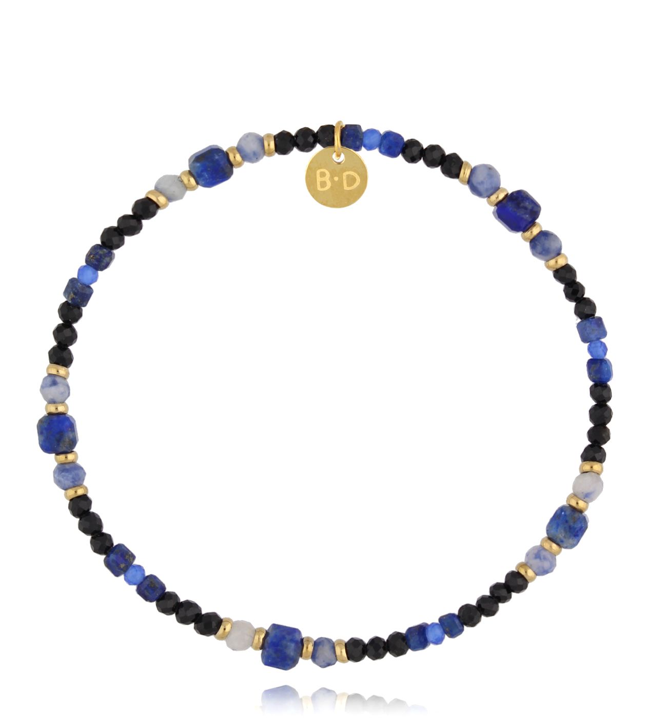 Bransoletka z turmalinami i sodalitami - By Dziubeka