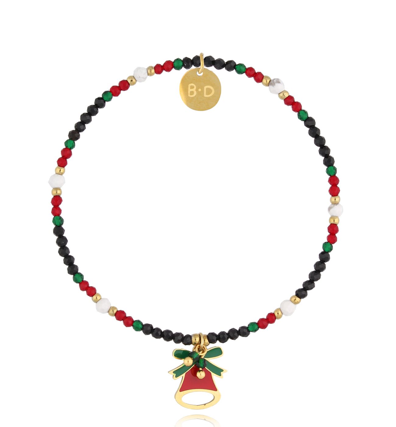 Bransoletka świąteczna z dzwoneczkiem All I Want - By Dziubeka