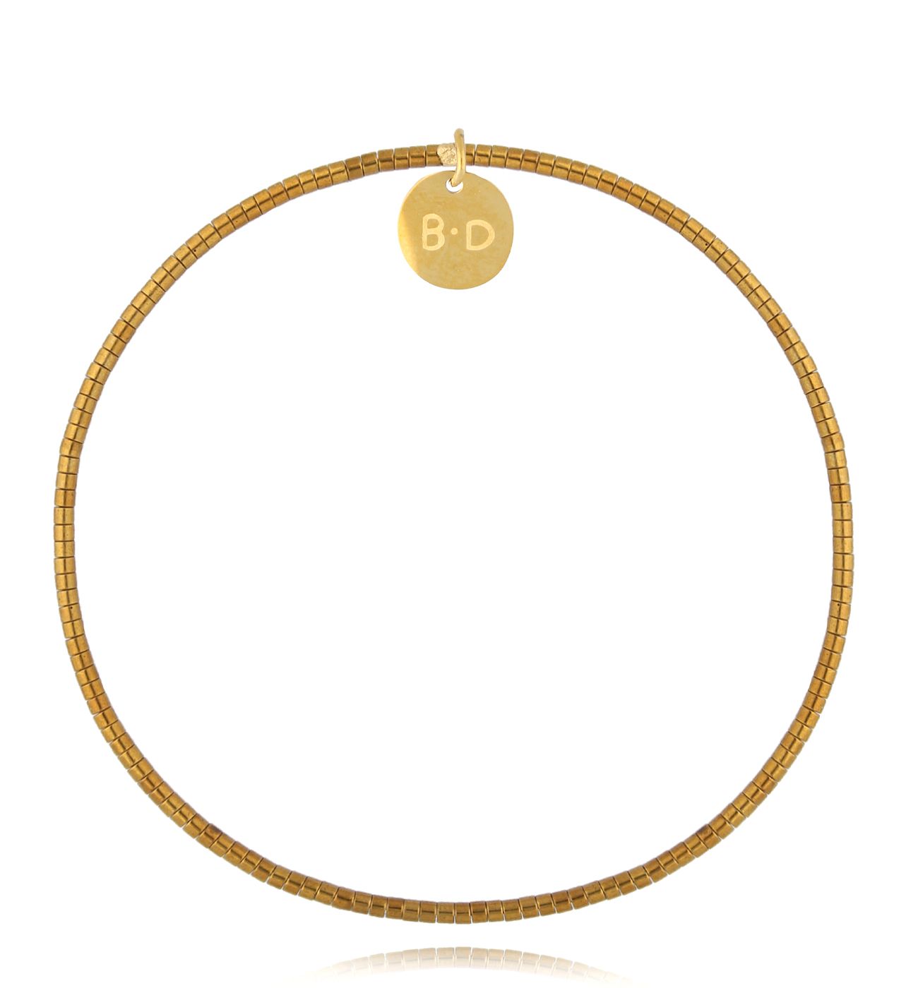 Bransoletka ze złotymi hematytami Ubaye - By Dziubeka