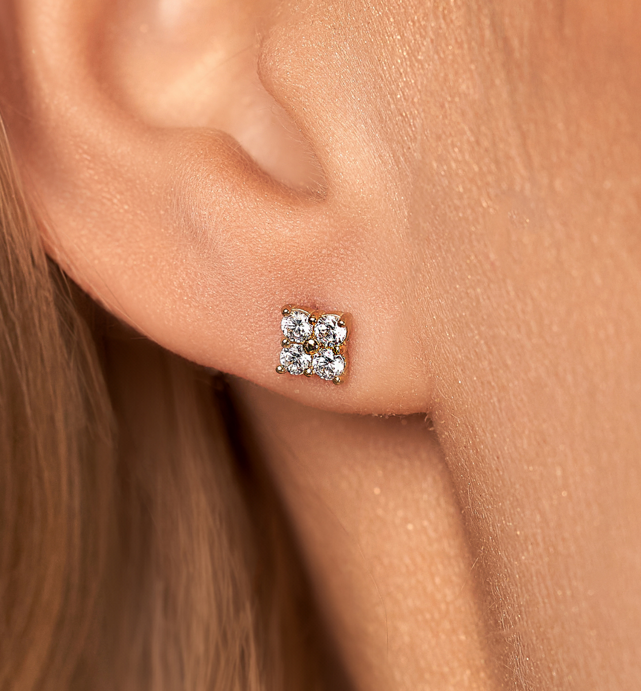 Kolczyki z transparentnymi cyrkoniami Cassie KSA0680