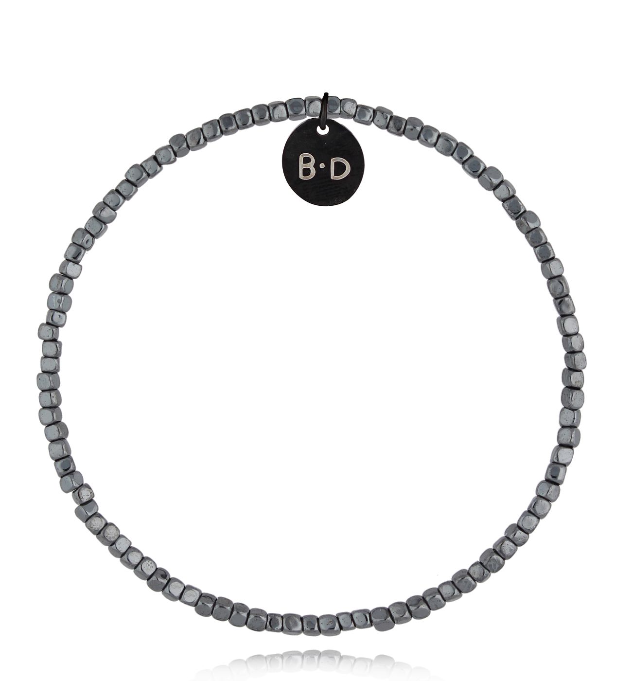 Bransoletka ze stalowymi hematytami Little Treasure - By Dziubeka