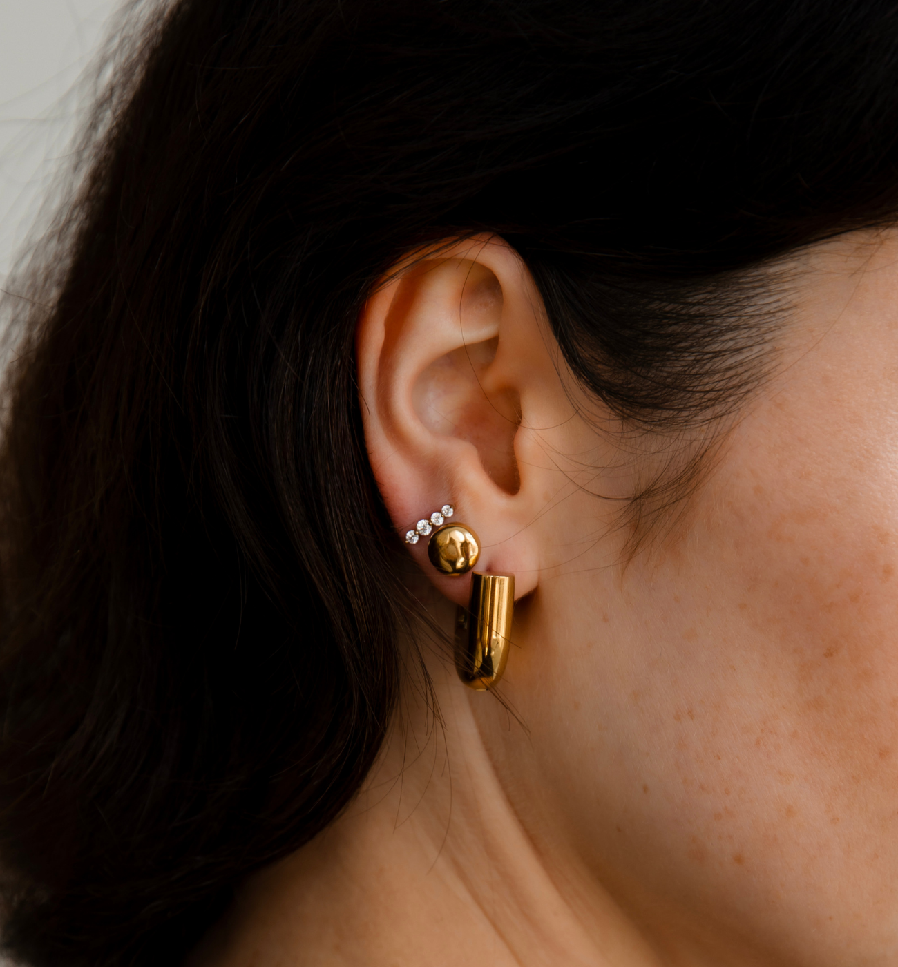 Kolczyki złote Prezioso - By Dziubeka