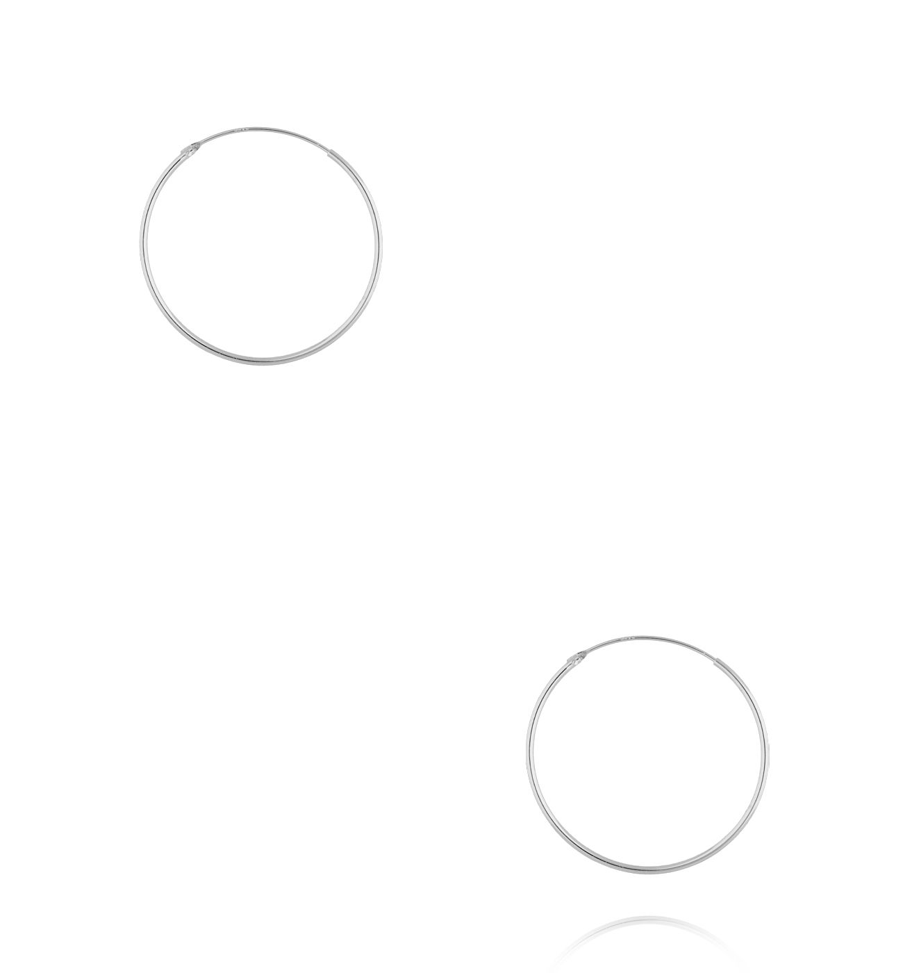 Kolczyki koła srebrne KCA0179