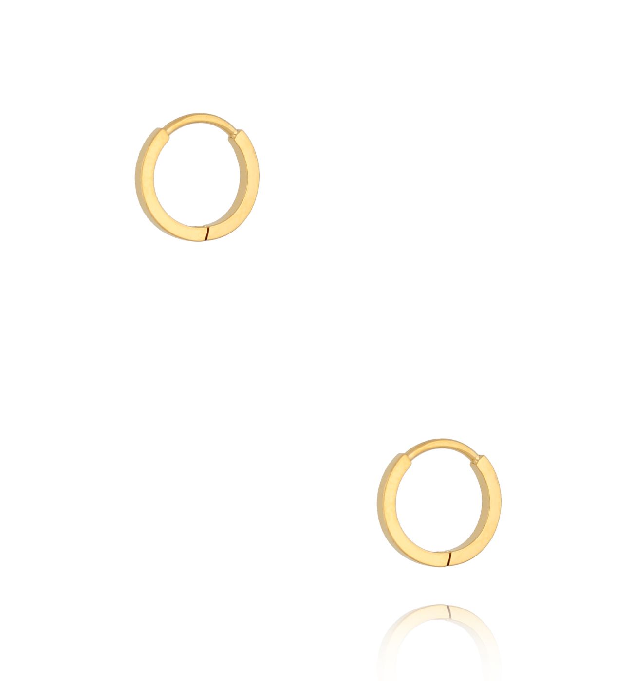 Kolczyki kółka złote z tytanu KSA2169