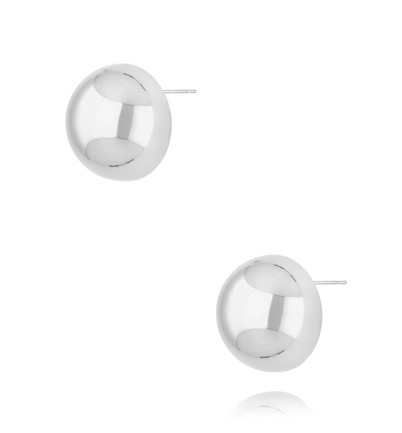 Kolczyki srebrne pół kulki średnie City Glam KSA1903