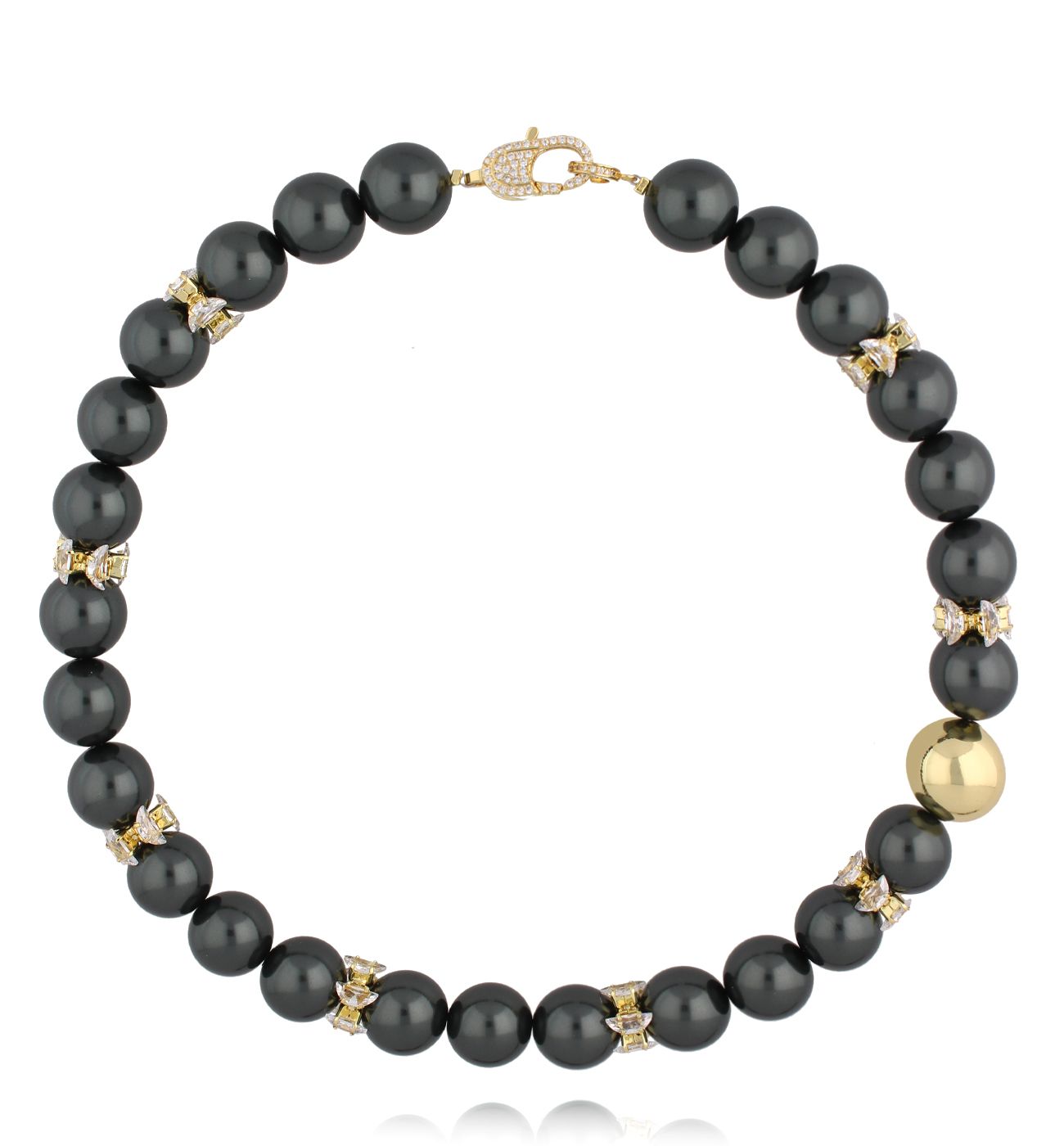 Naszyjnik z czarnymi perłami - By Dziubeka