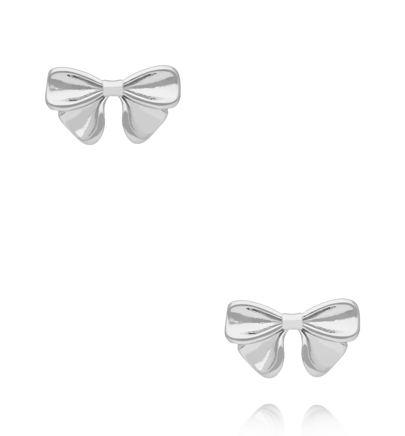 Kolczyki kokardki srebrne KSY0321 - By Dziubeka