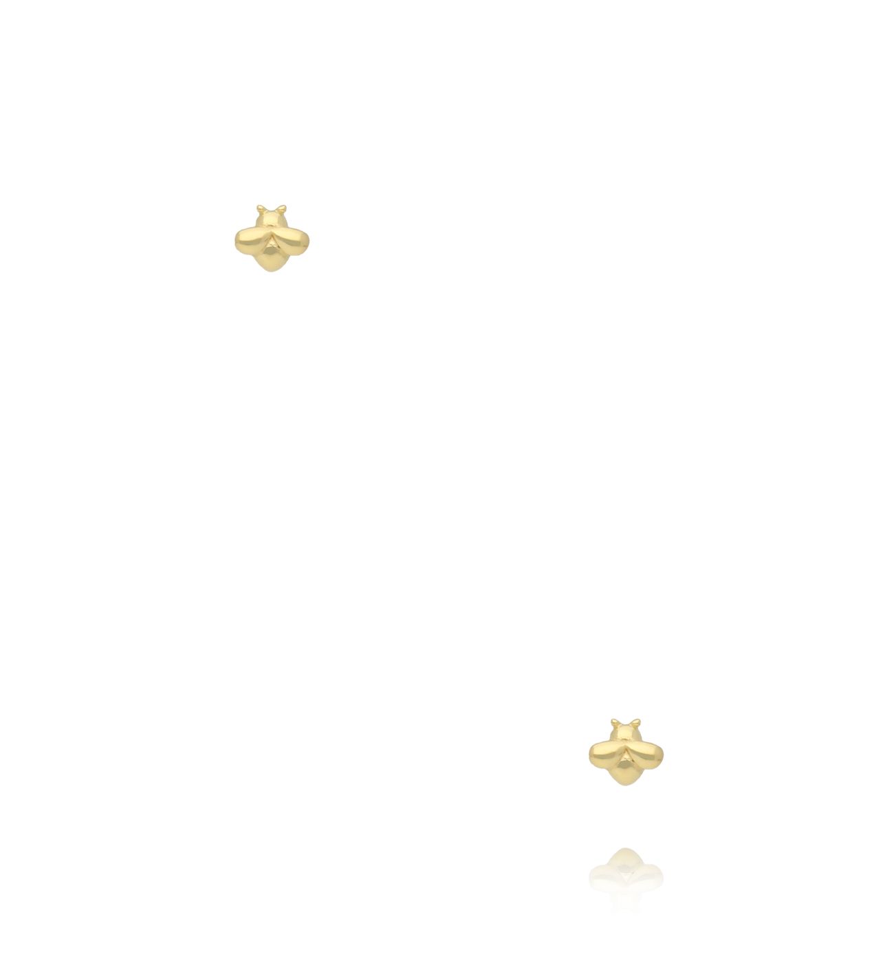 Kolczyki pozłacane pszczółki KCA0096