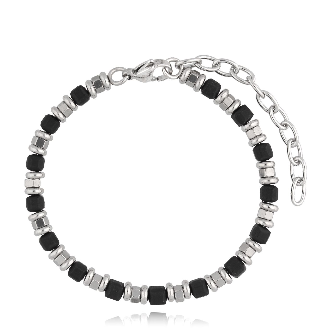 Bransoletka męska z hematytami Arnfinn 22 - By Dziubeka