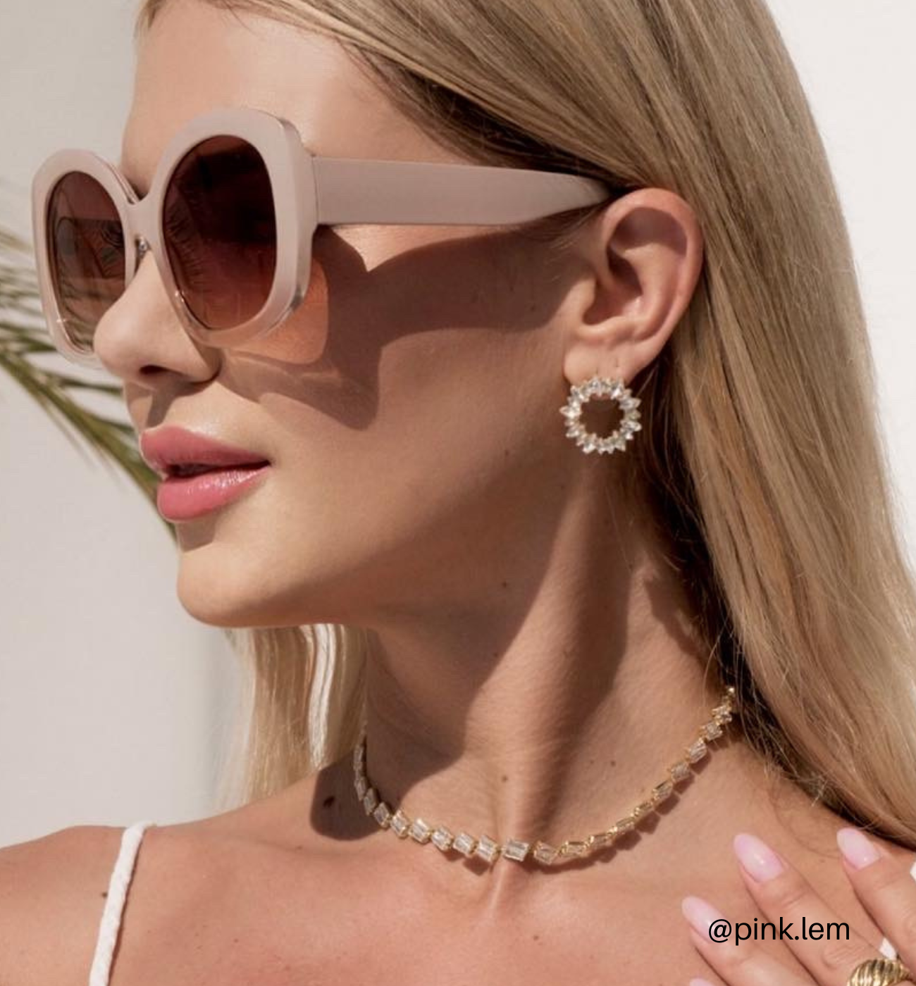 Kolczyki okrągłe z kryształkami Junko - By Dziubeka