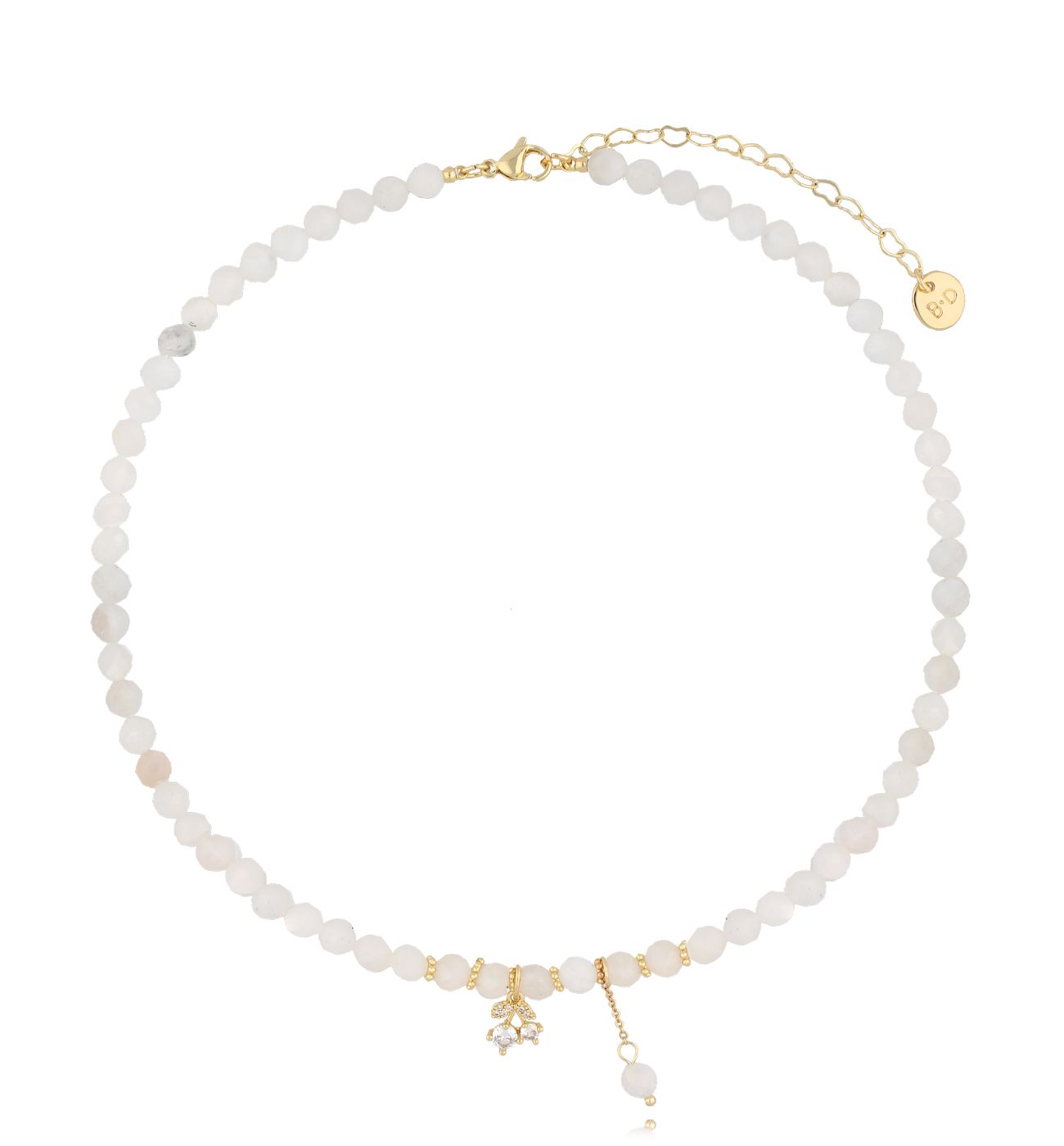 Naszyjnik z kamieniami księżycowymi NTW1329