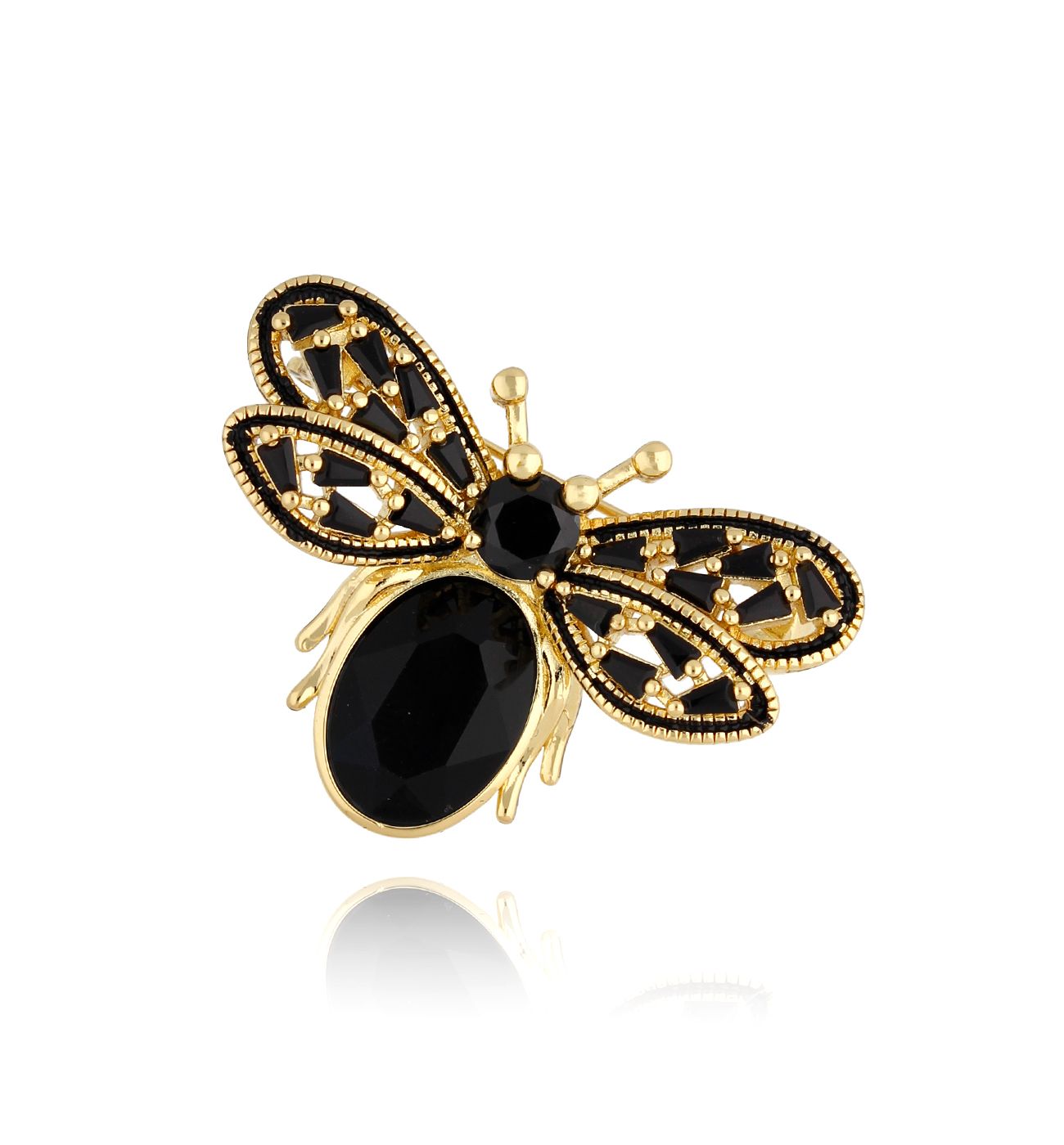 Broszka z czarnym motylem Prado - By Dziubeka