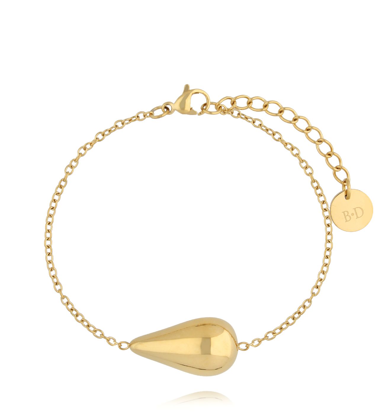 Bransoletka z łezką złota - By Dziubeka