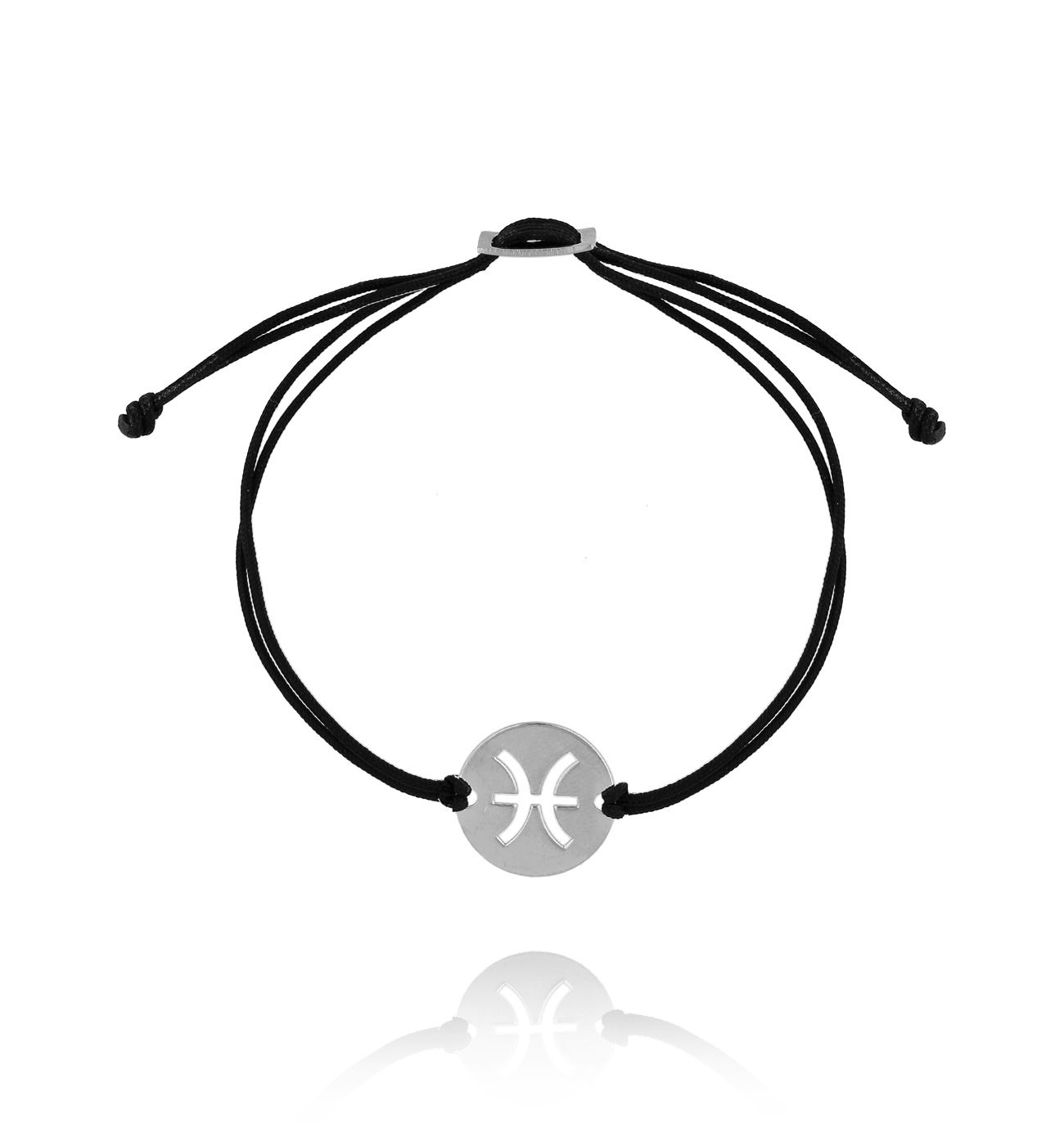 Bransoletka srebrna znak zodiaku RYBY BSE0113