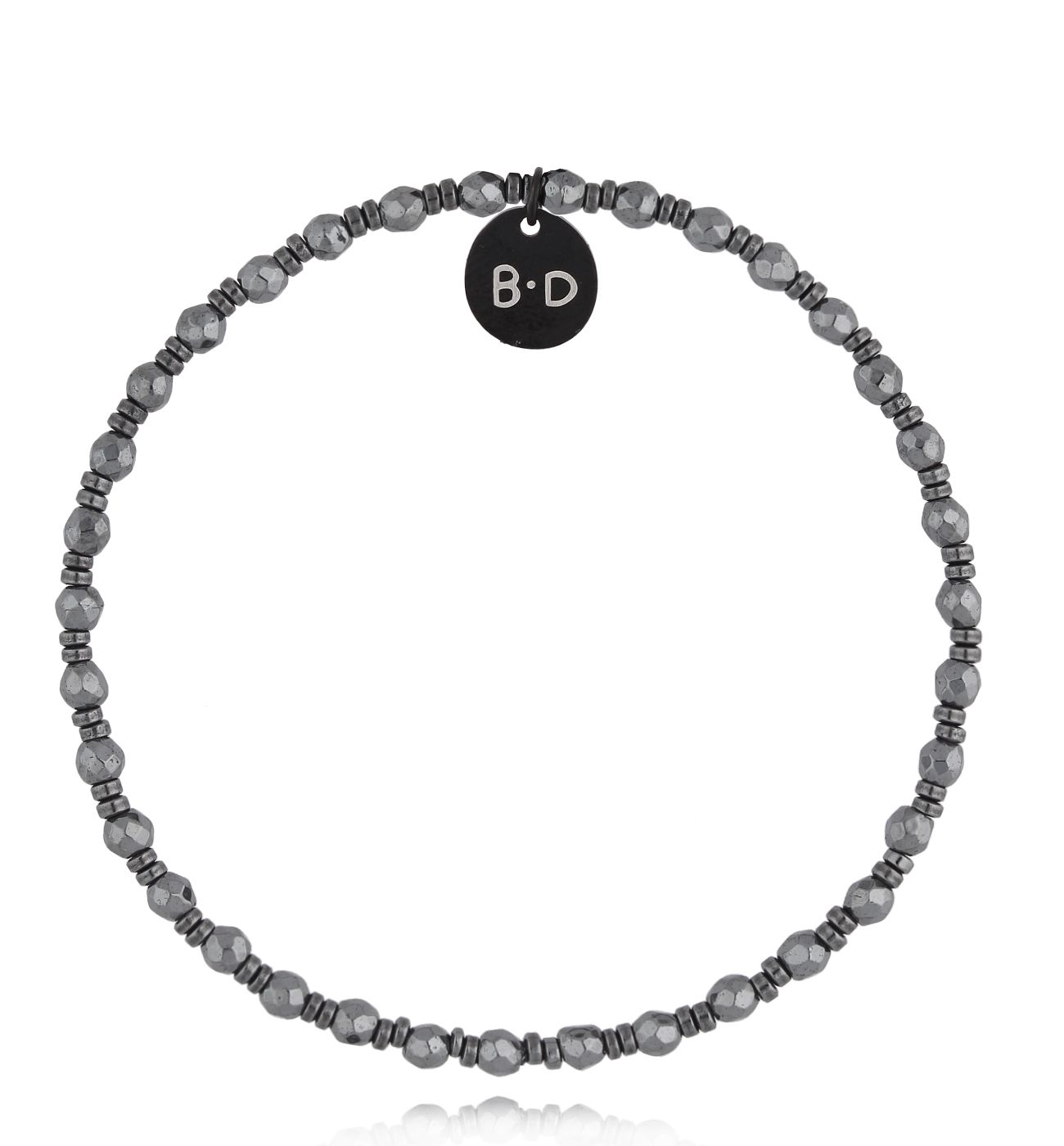 Bransoletka stalowa z hematytami Bidonì - By Dziubeka