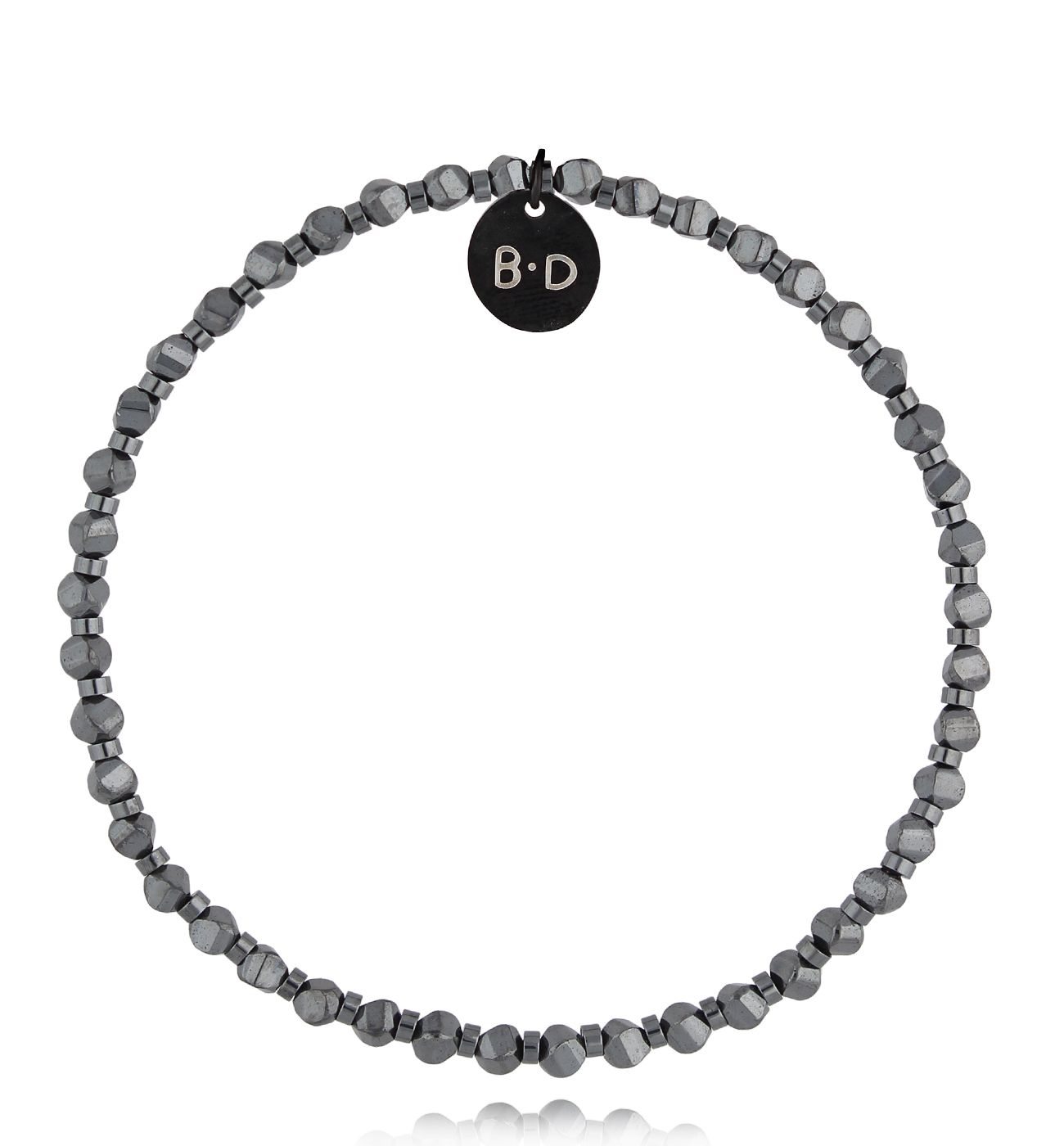 Bransoletka stalowa z hematytami Lelisa - By Dziubeka