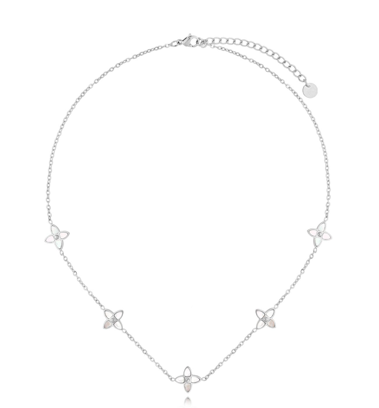 Naszyjnik z koniczynkami srebrny Harmony - By Dziubeka