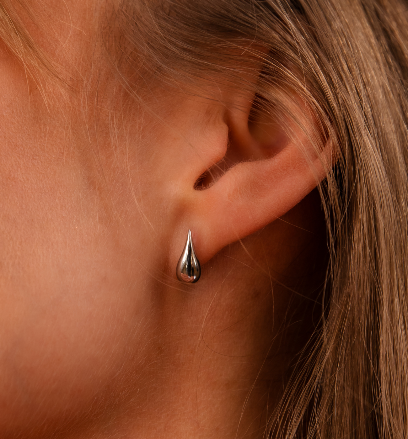 Kolczyki krople srebrne KGG0039 - By Dziubeka