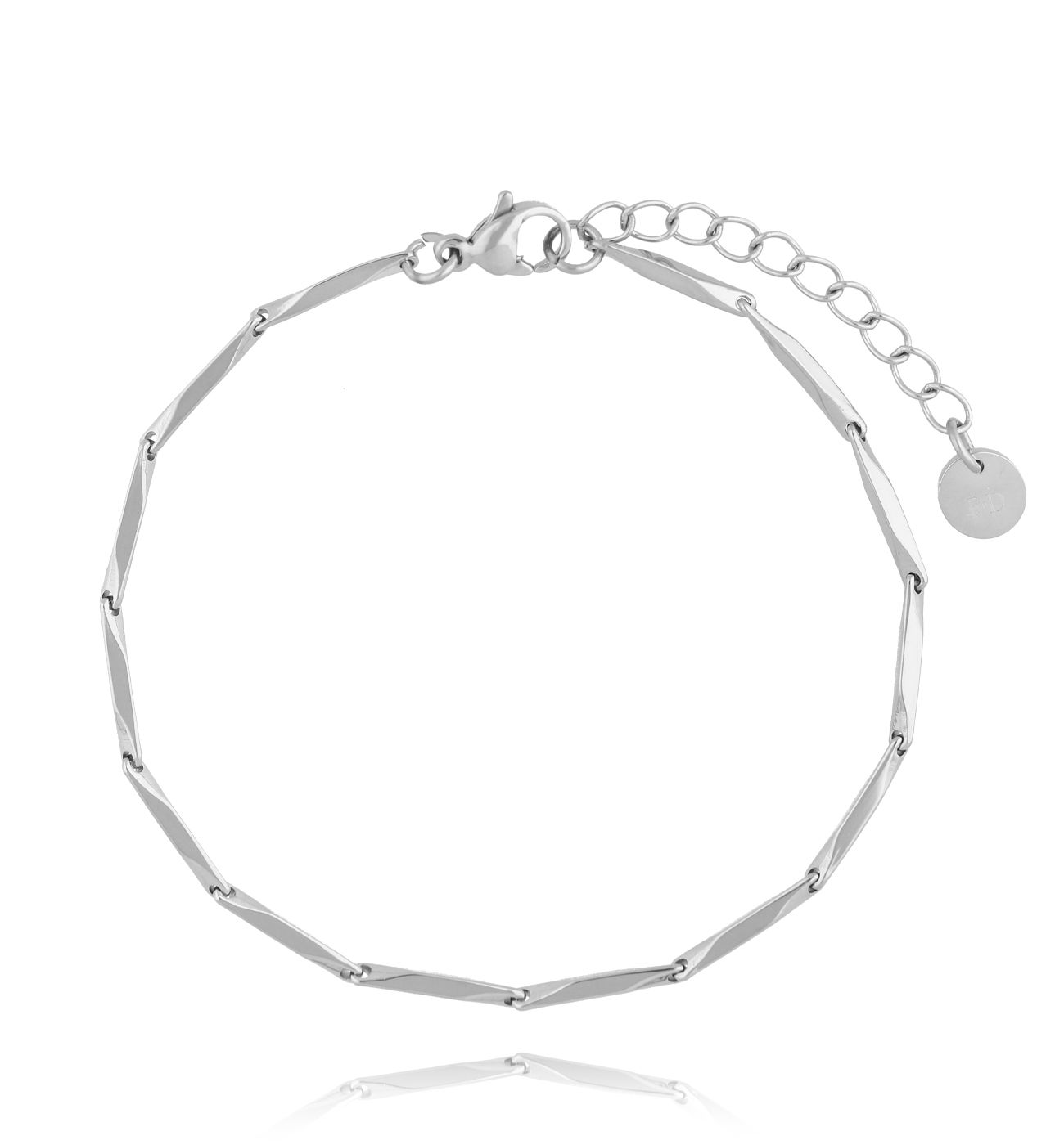 Bransoletka z łańcuszkiem srebrnym Eternal Steel BSA0626