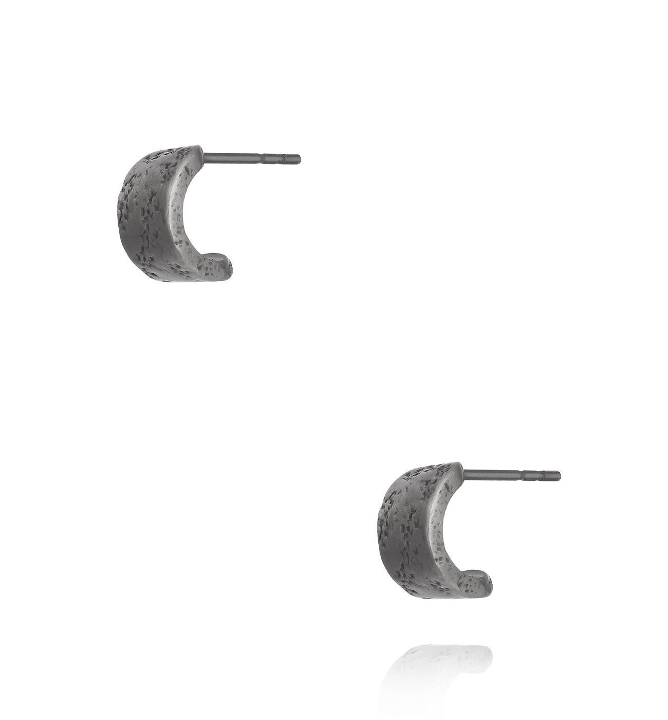 Kolczyki czarne unisex 133 - By Dziubeka