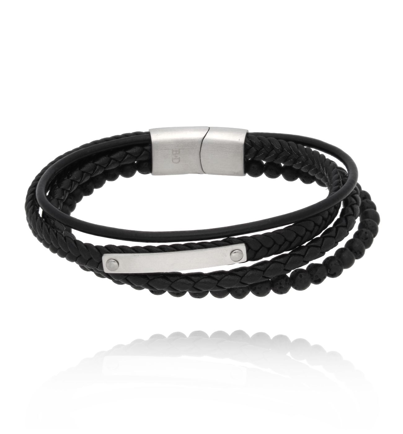 Bransoletka męska skórzana Alrik BMITC0499