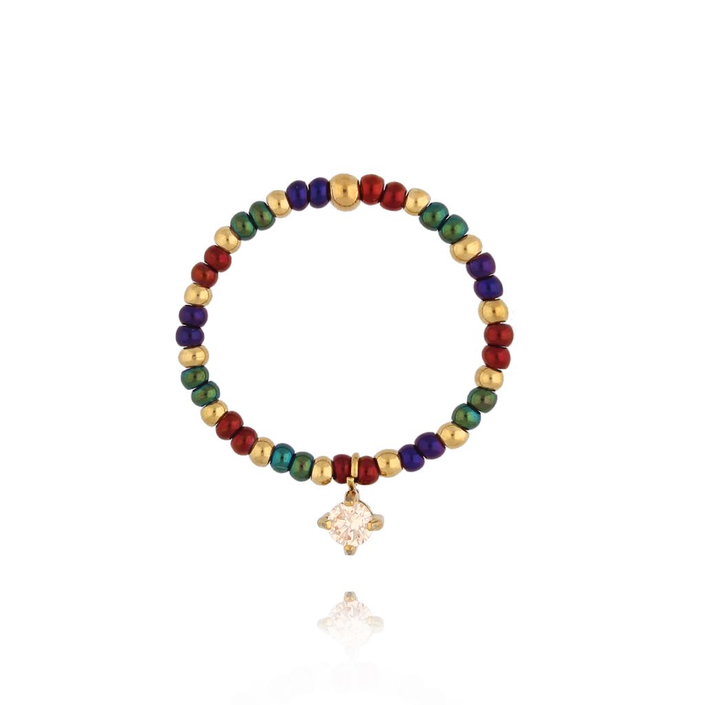 Pierścionek kolorowy elastyczny PSC0721