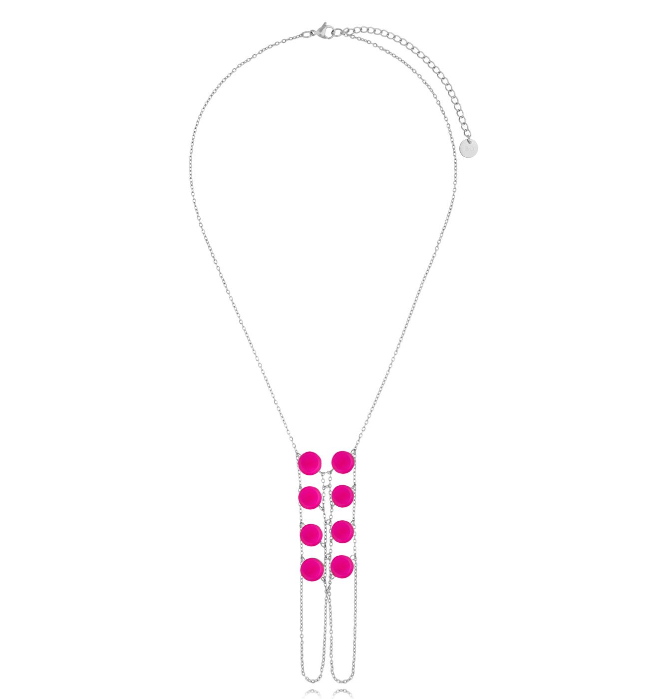 Naszyjnik lub bransoletka 2 w 1 fuksja Hawana NSA0917