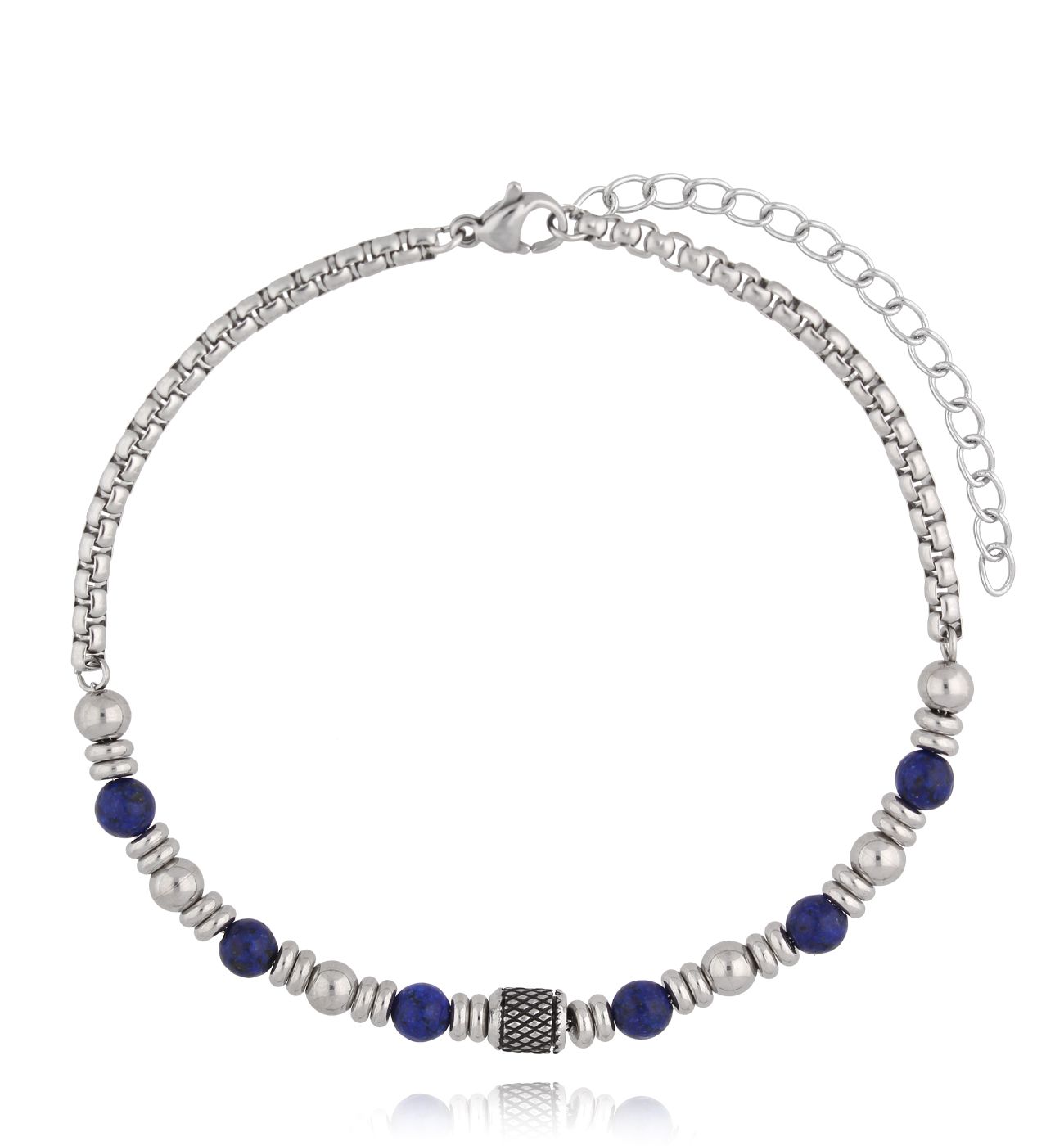 Bransoletka męska z lapisami Agapito 29 - By Dziubeka