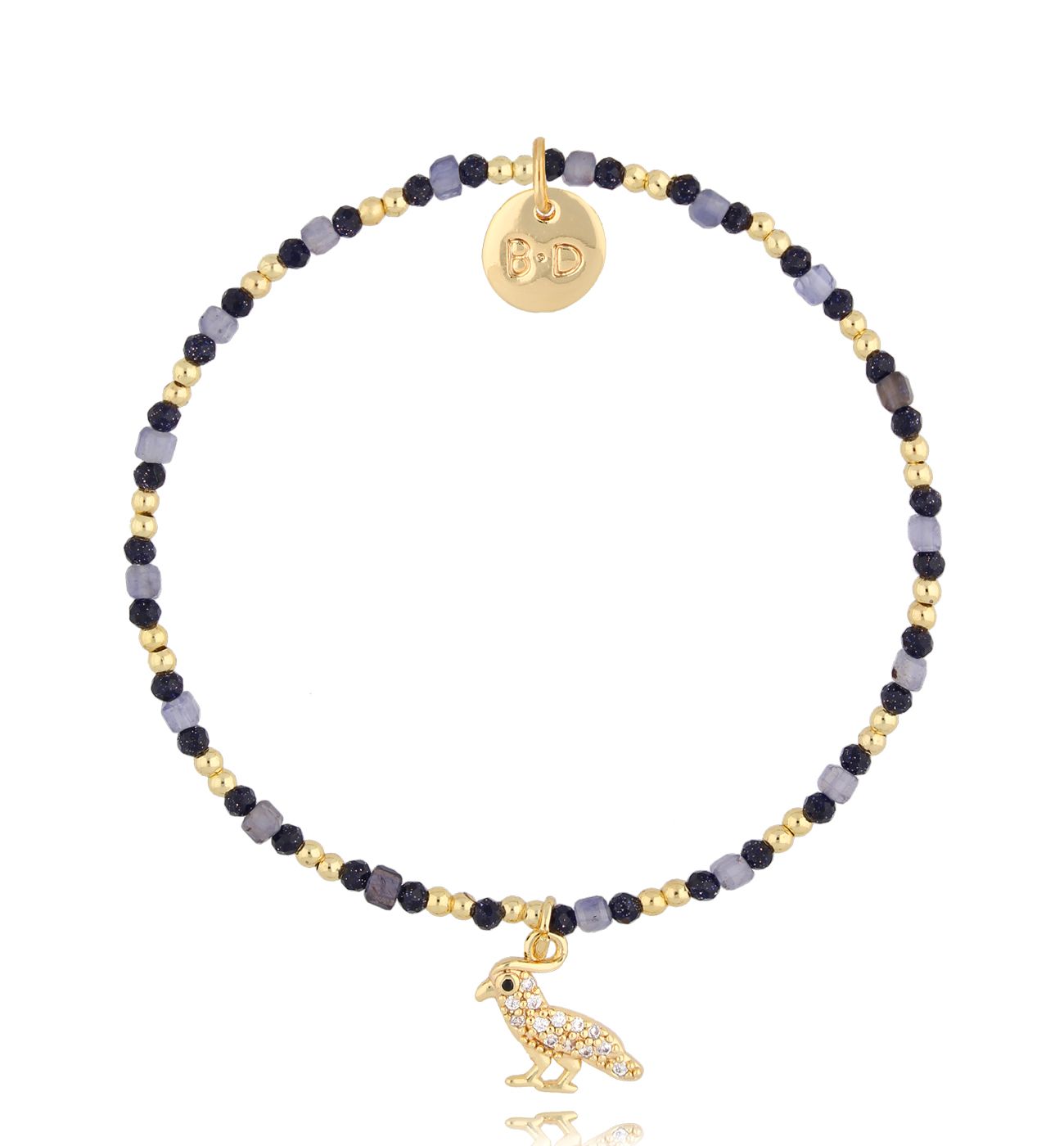 Bransoletka złota z lolitami - By Dziubeka