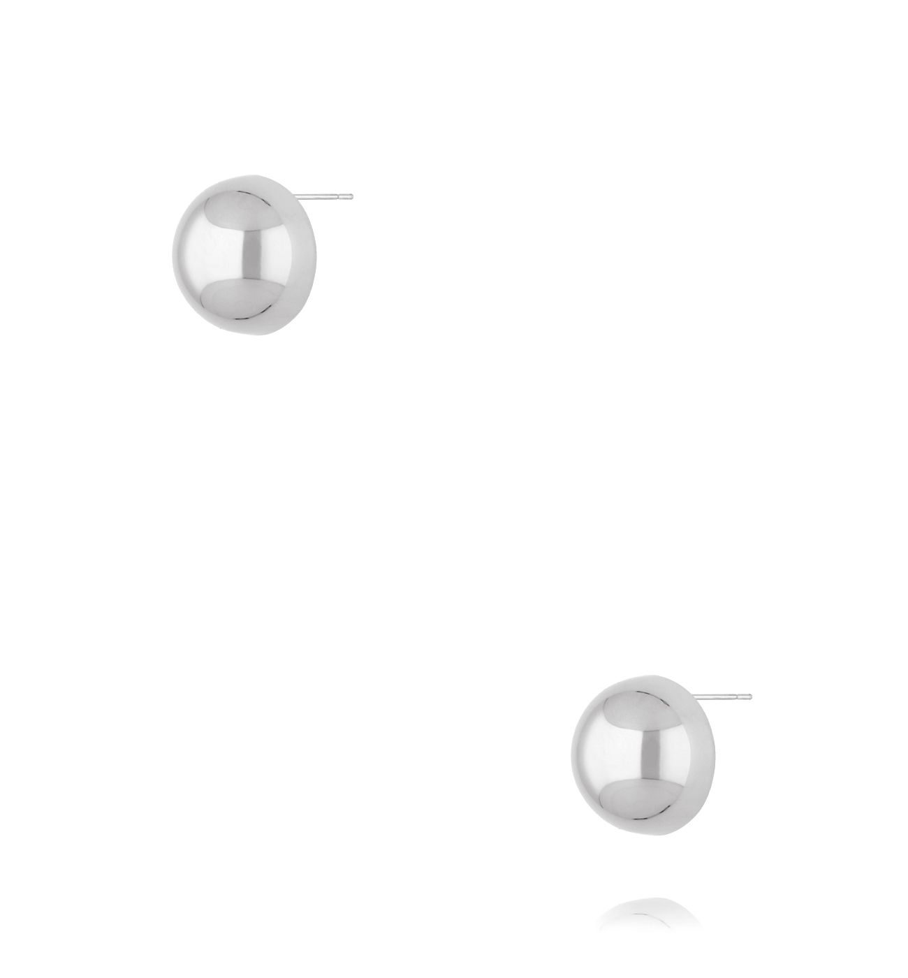 Kolczyki srebrne półkule małe City Glam - By Dziubeka