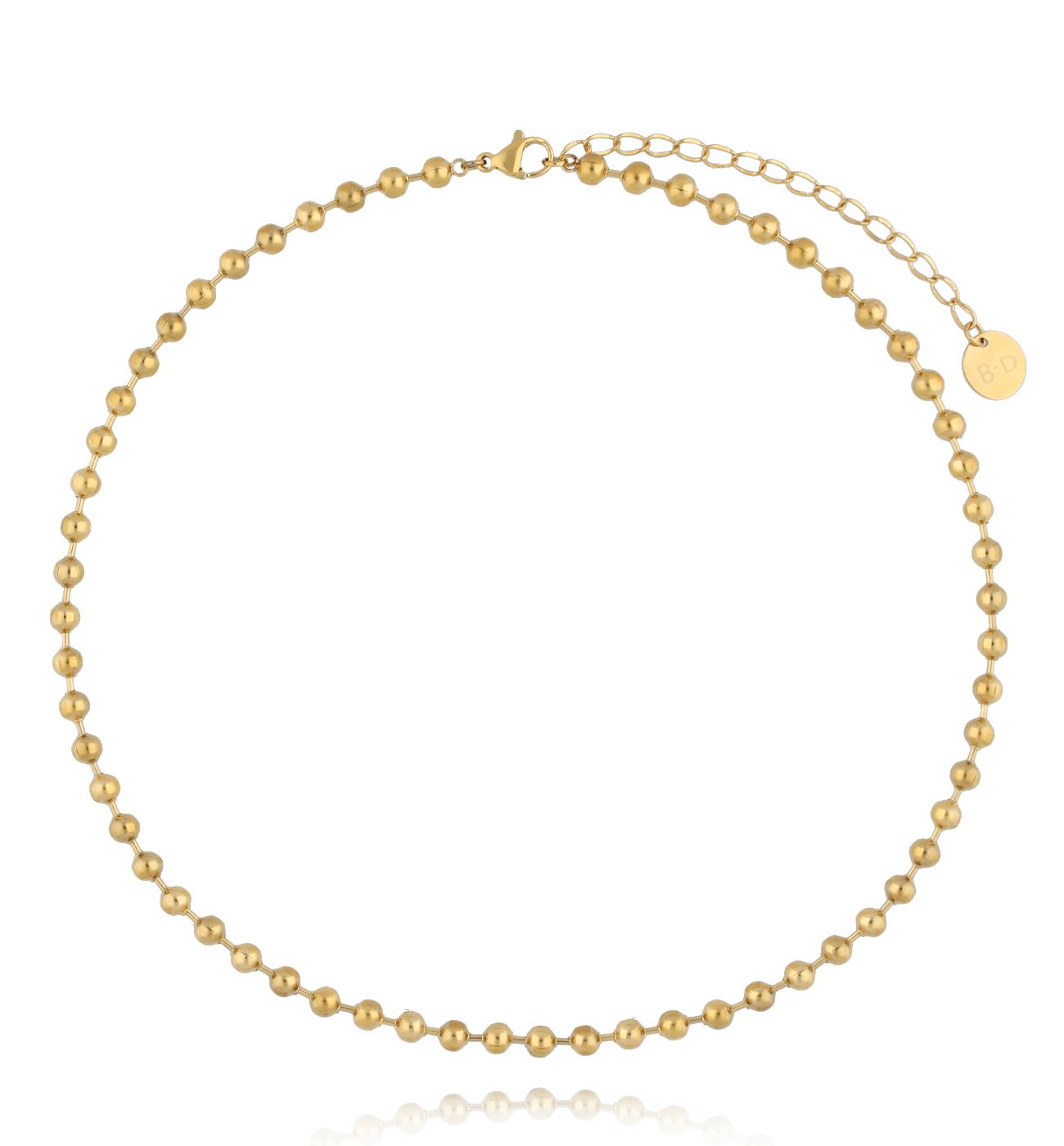 Naszyjnik z kuleczkami złoty NSY0423 - By Dziubeka