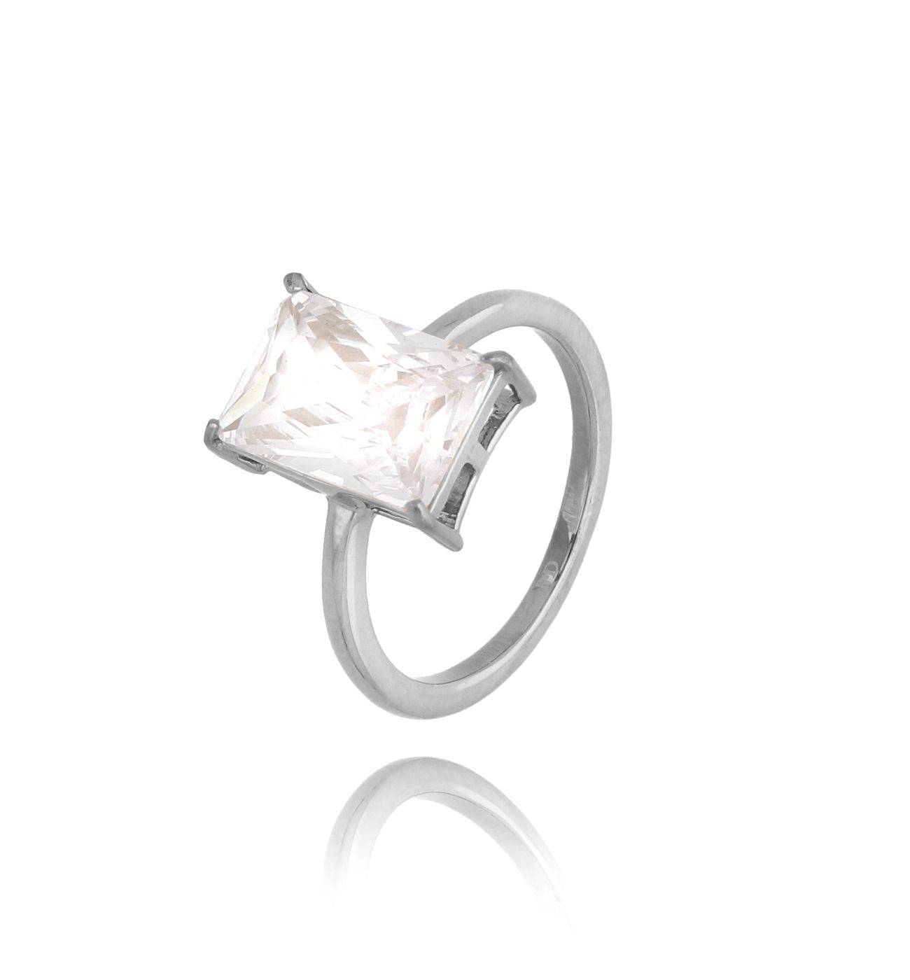 Pierścionek srebrny z kryształem Merlin PSA0481