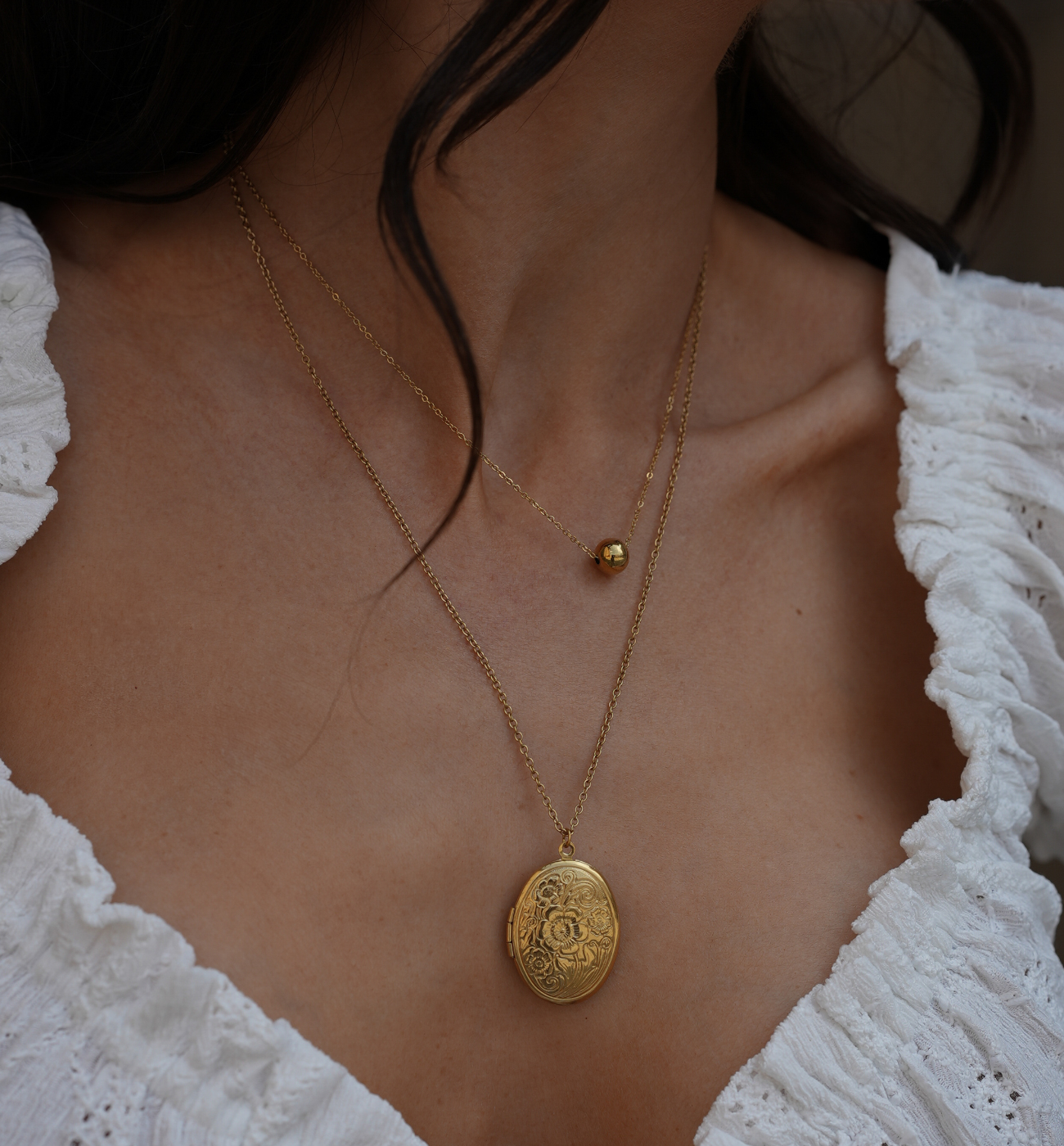 Naszyjnik sekretnik owalny NSY0489 - By Dziubeka