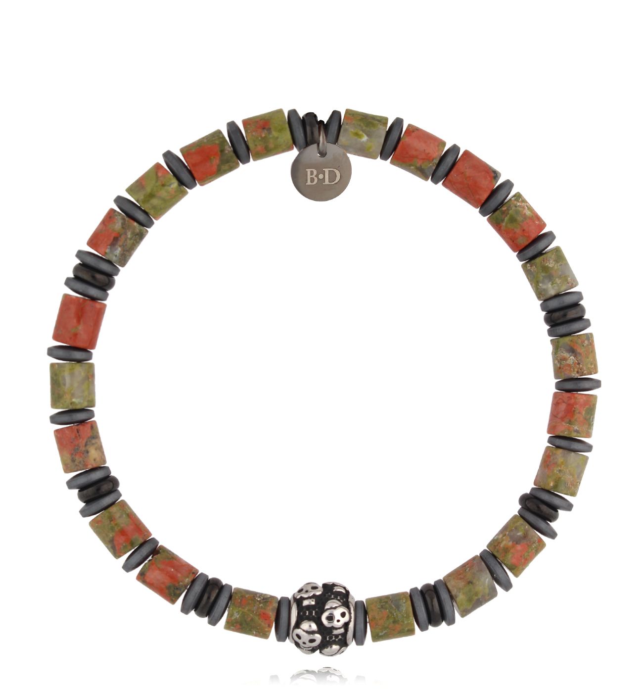 Bransoletka z jaspisami Asmund BMITC0493