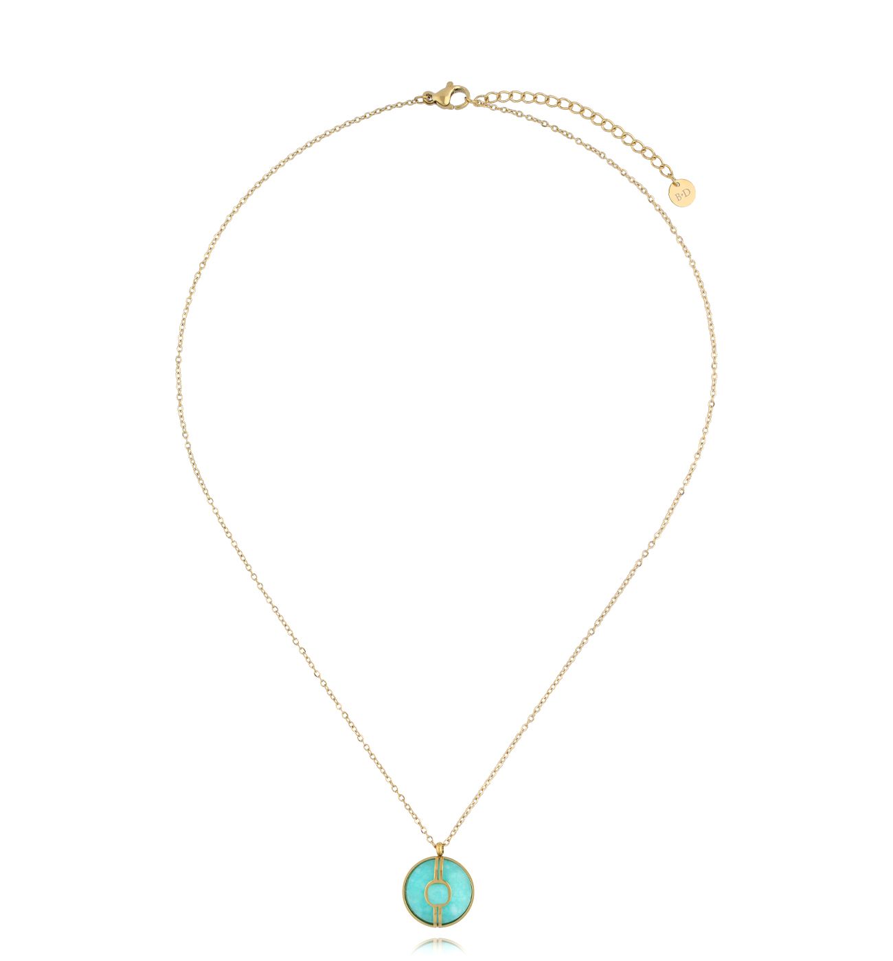 Naszyjnik z zawieszką z jadeitem NSY0291 - By Dziubeka