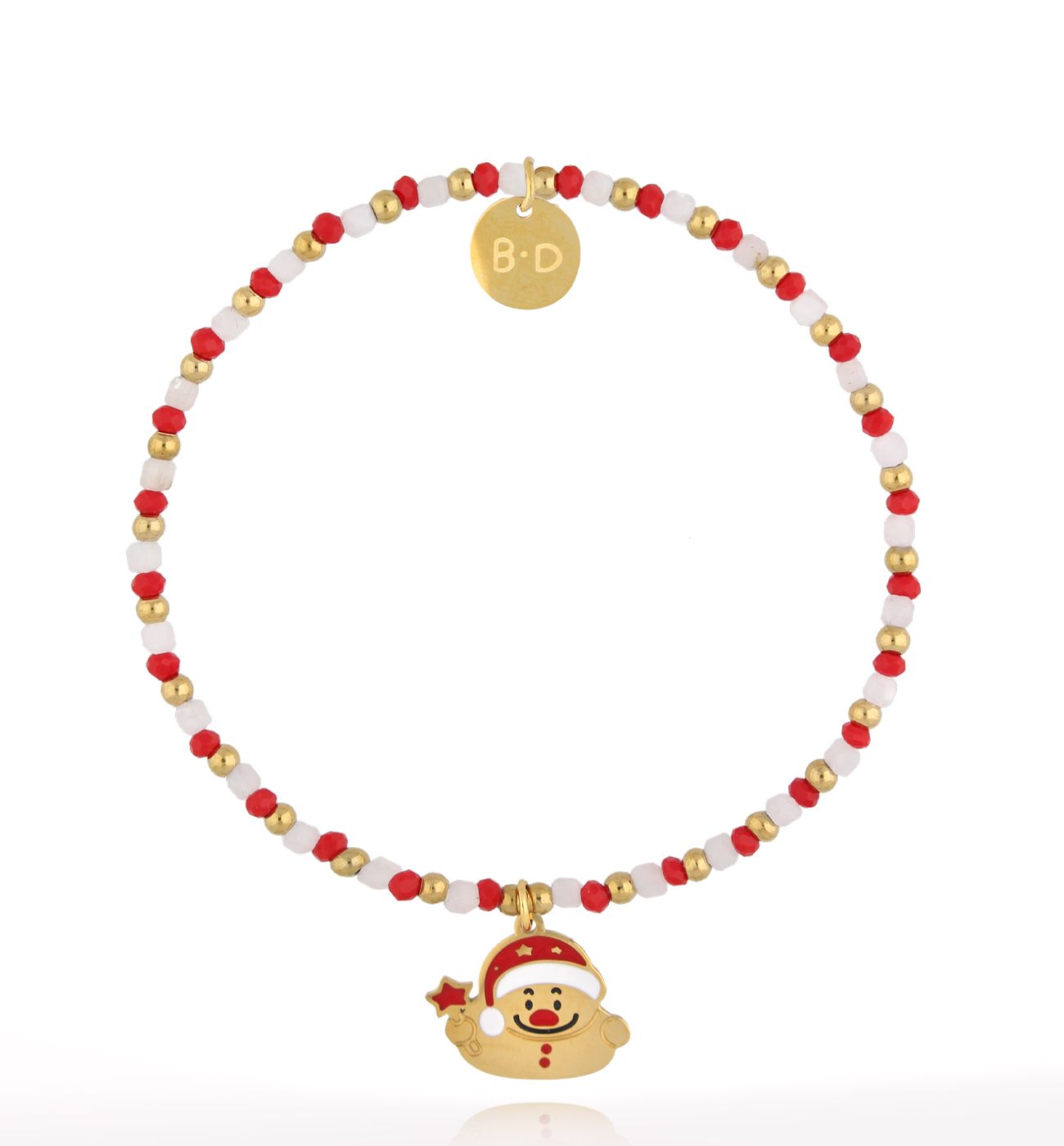 Bransoletka świąteczna z bałwanem BTW3149