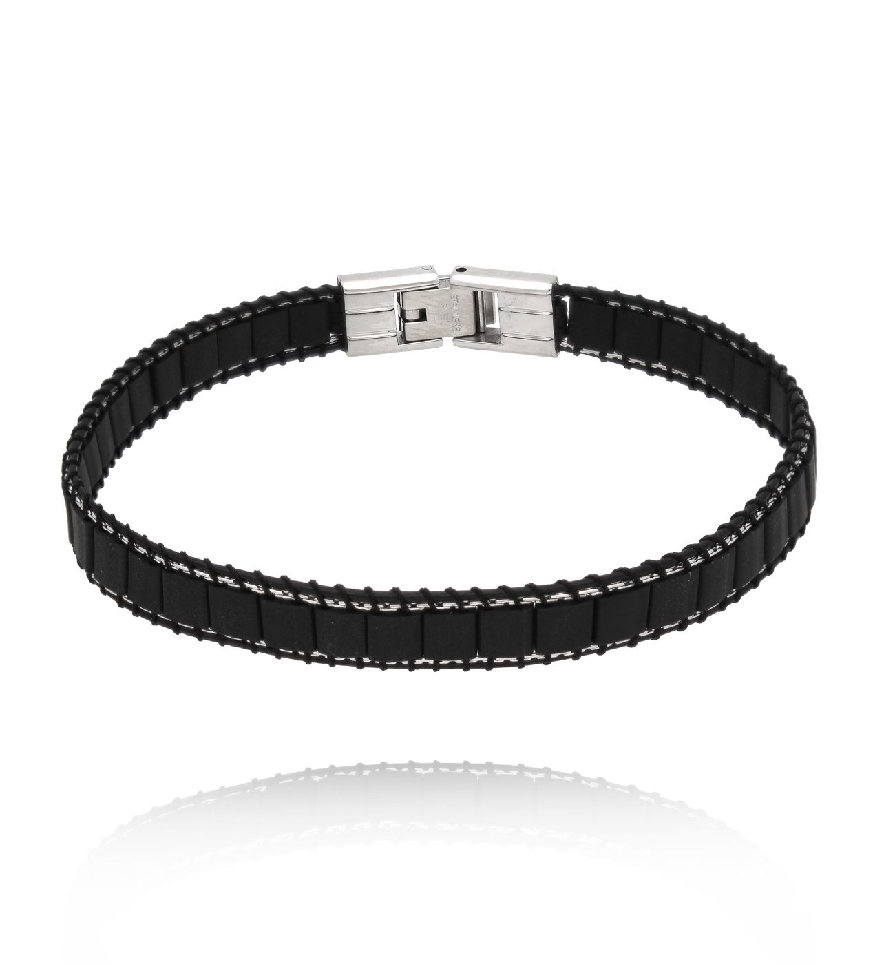 Bransoletka męska czarna BMITC0932