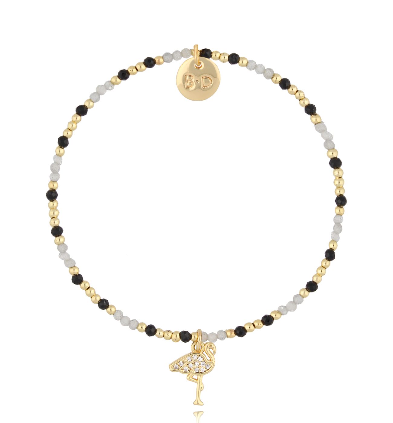 Bransoletka z labradorytami i turmalinami BTW2837