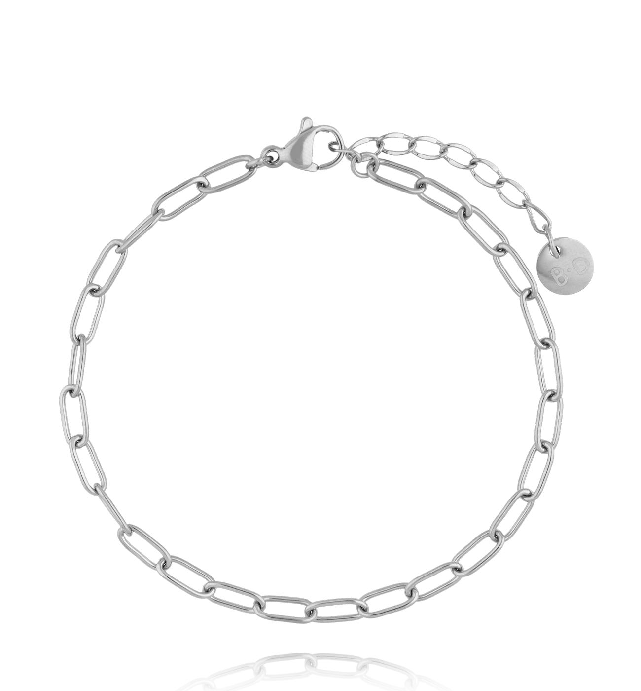 Bransoletka z łańcuszkiem srebrna BSY0374