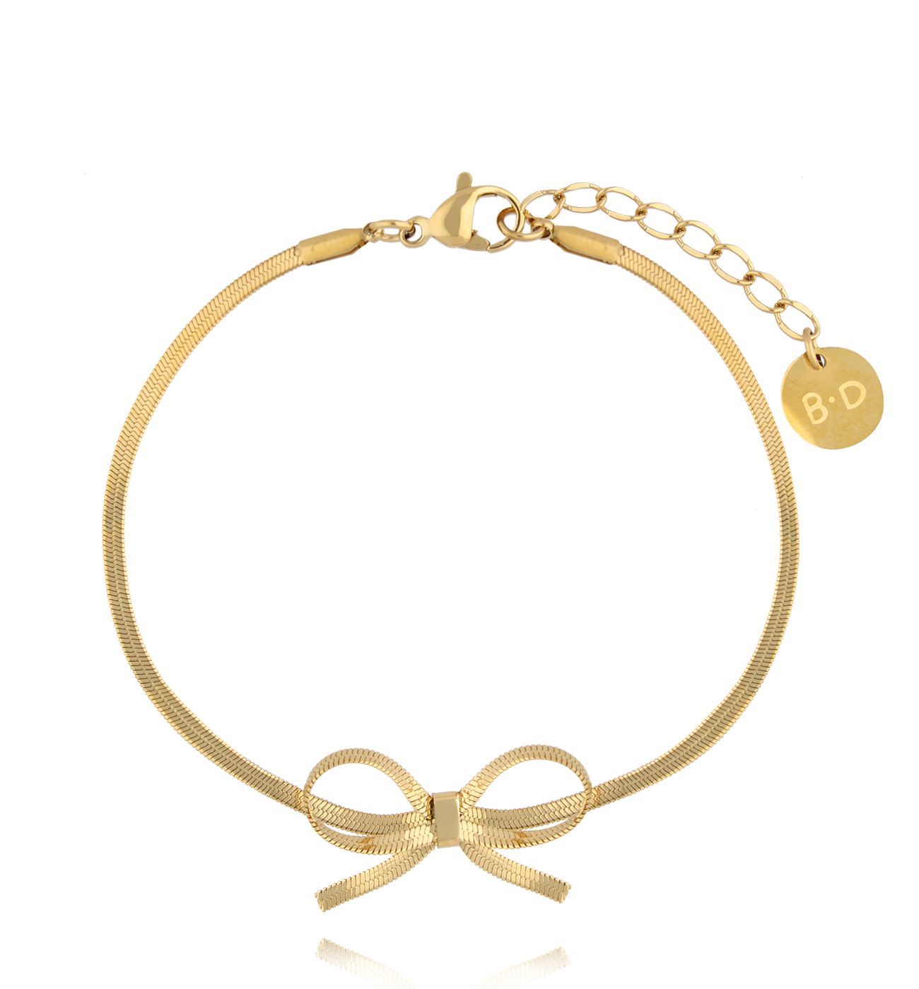 Bransoletka złota z kokardką BSY0174