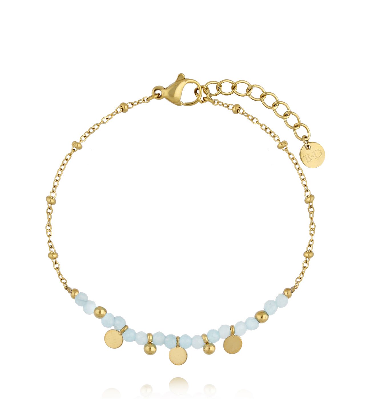 Bransoletka z amazonitami Rainforest BPA0473