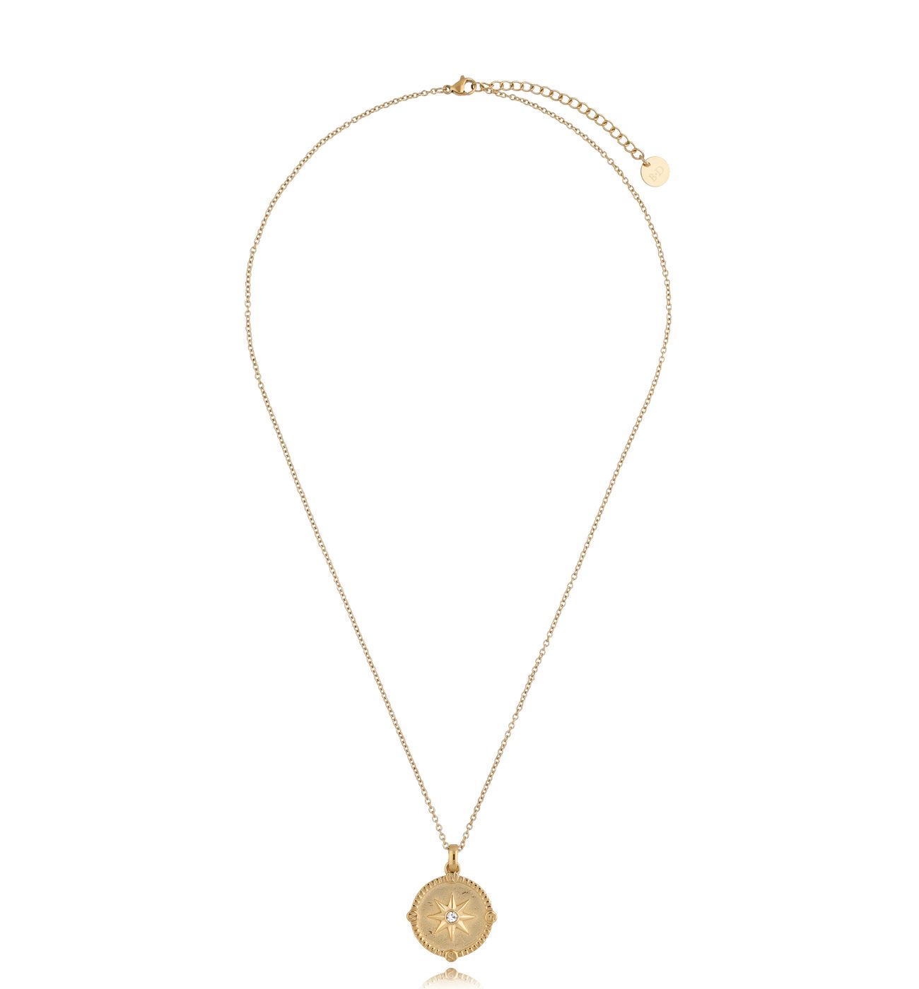 Naszyjnik róża wiatrów złoty Ocean - By Dziubeka