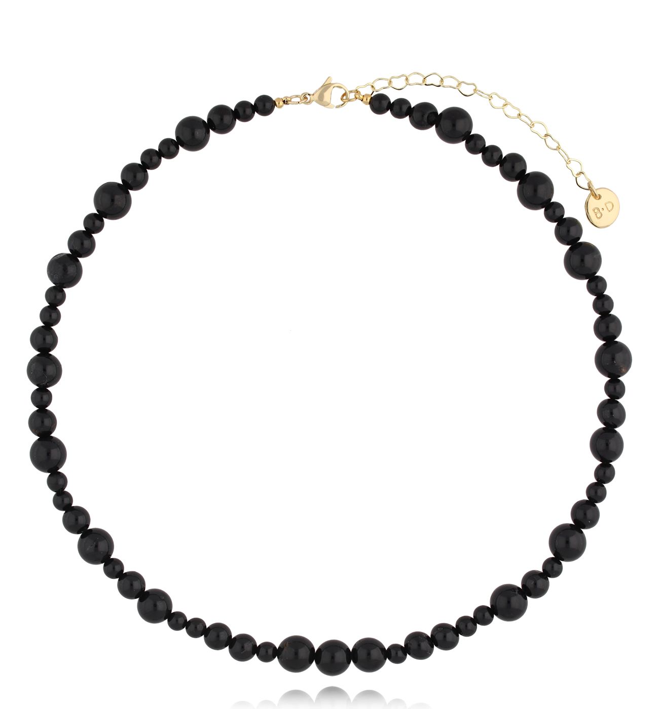 Naszyjnik czarny z turmalinami Katavi - By Dziubeka