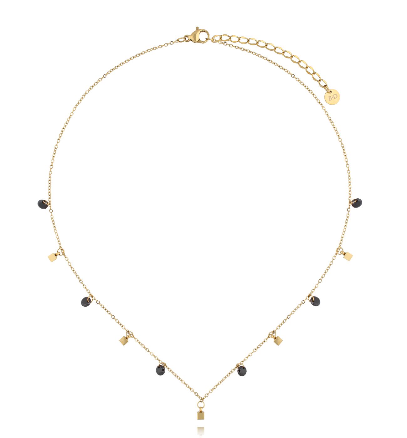 Naszyjnik z czarnymi kryształkami Magia NSY0340 - By Dziubeka