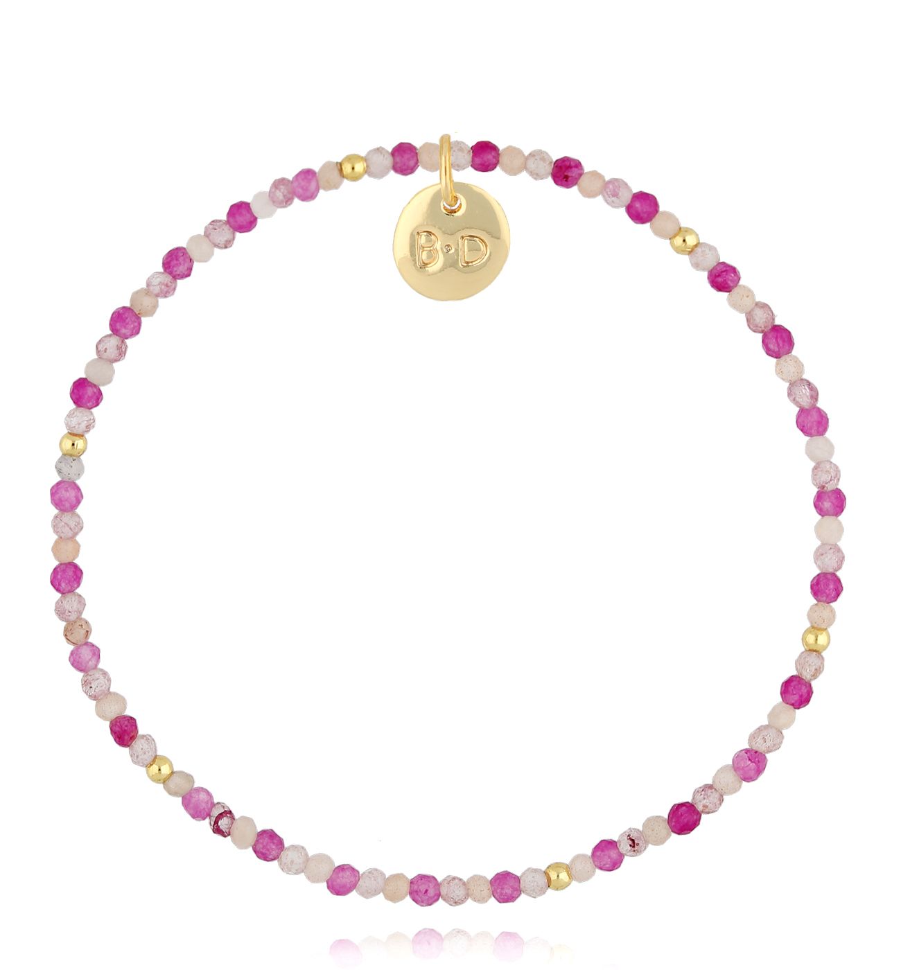 Bransoletka różowa - By Dziubeka