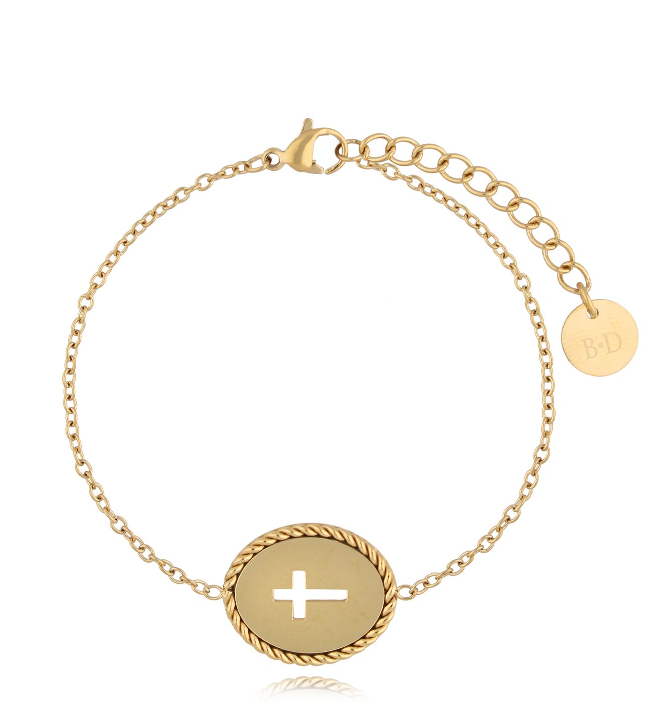 Bransoletka złota z krzyżykiem Croix BSA0426