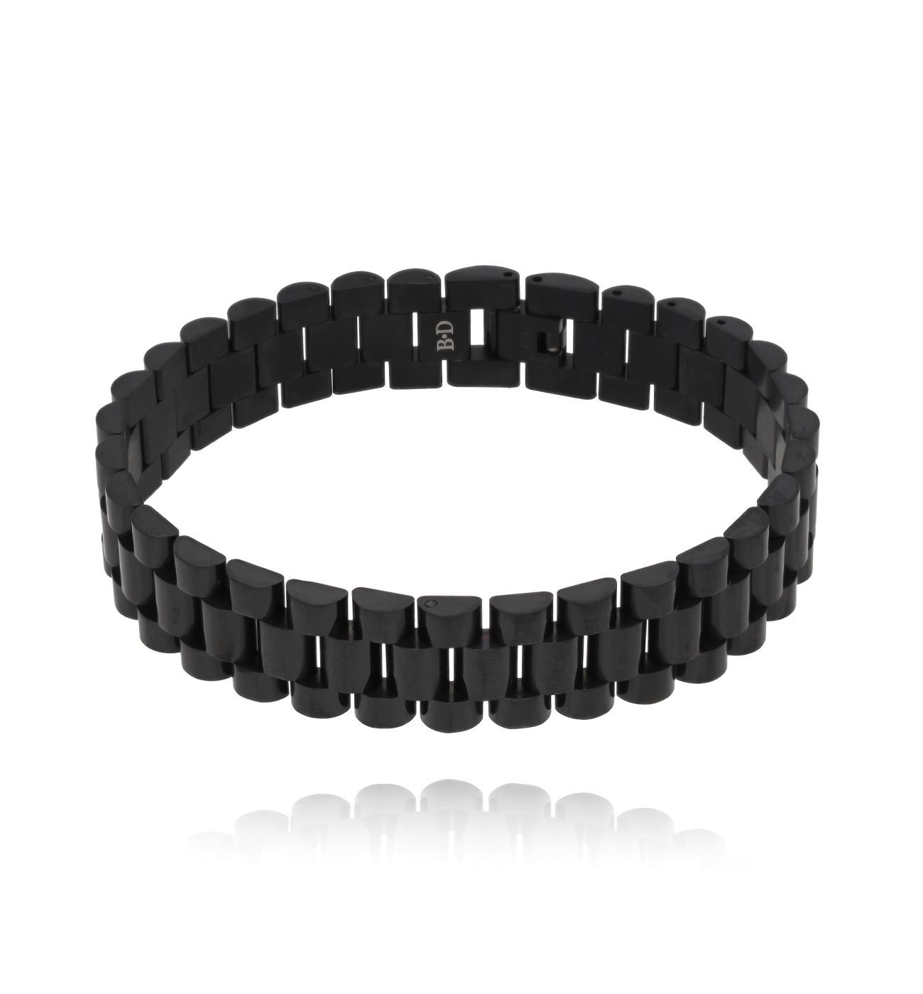 Bransoletka męska z czarnym łańcuchem Eirik II BMITC0530