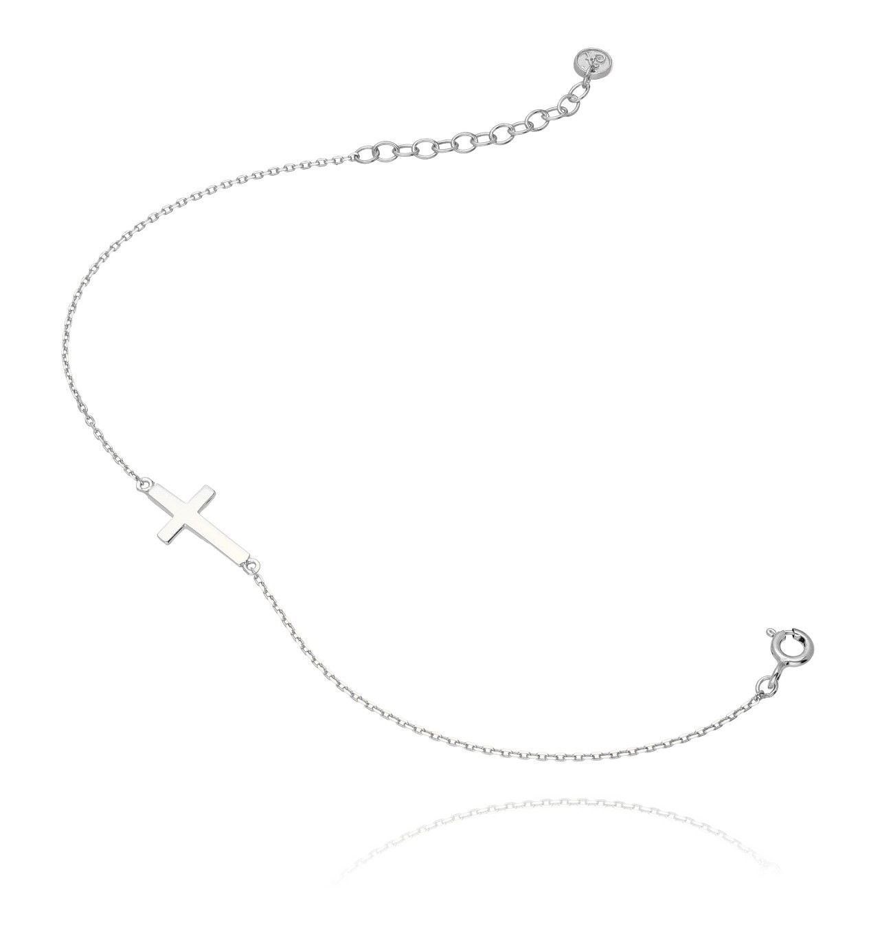 Bransoletka ze srebra krzyżyk BSE0002